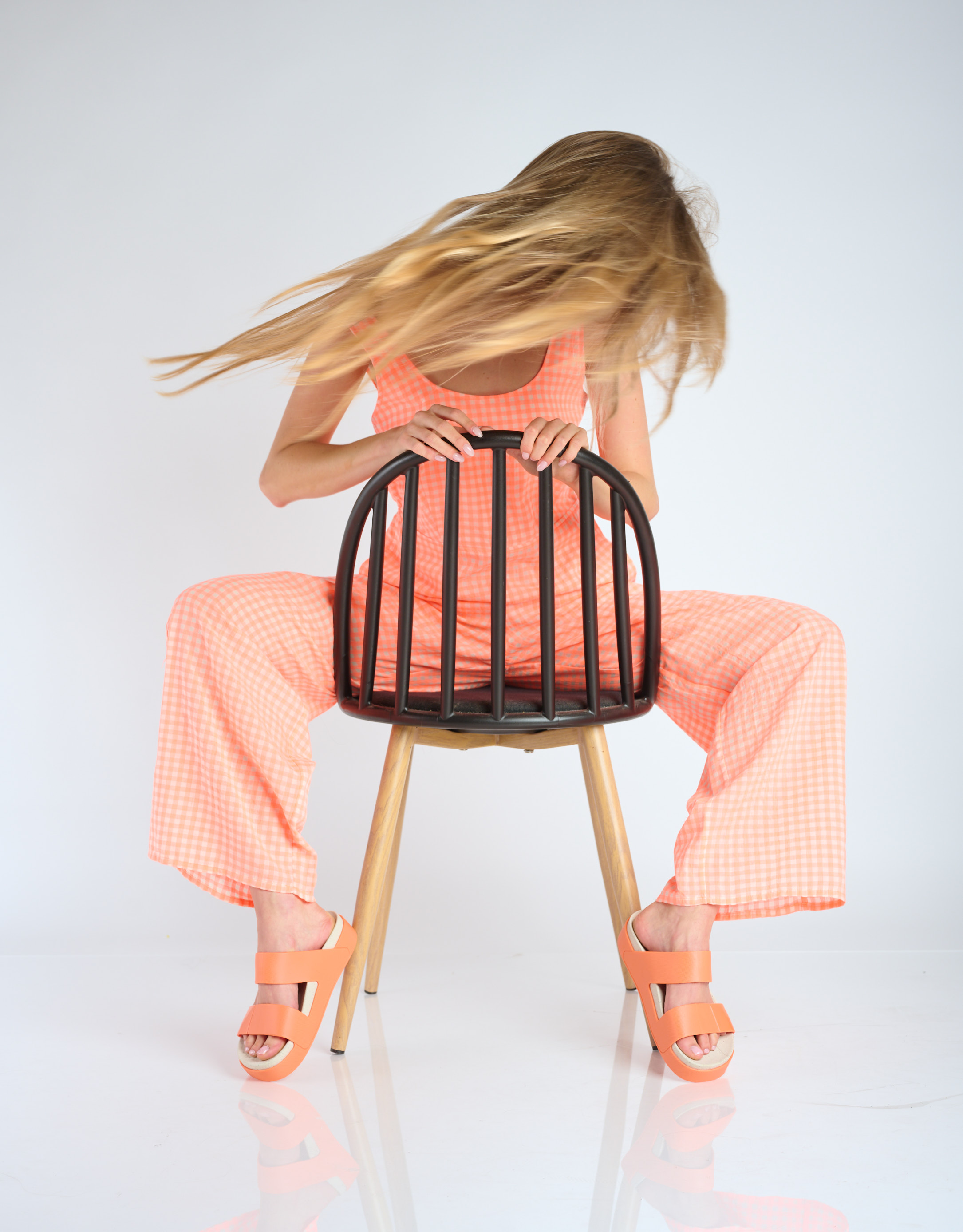 נעלי נשים - voices - כפכפי רצועות GHOST - כתום