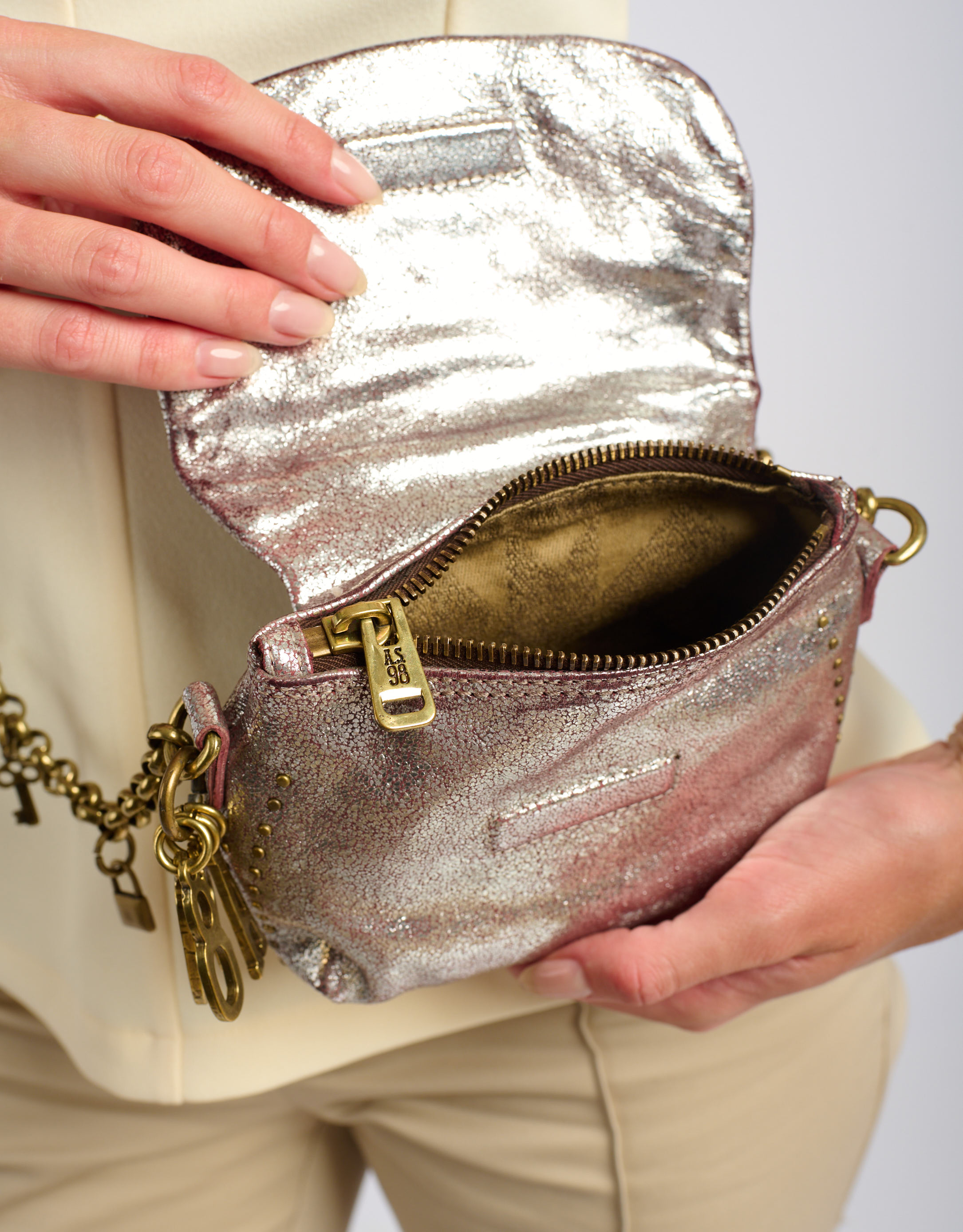 נעלי נשים - A.S. 98 - MAGGIA תיק ארנק קטן - כסף2