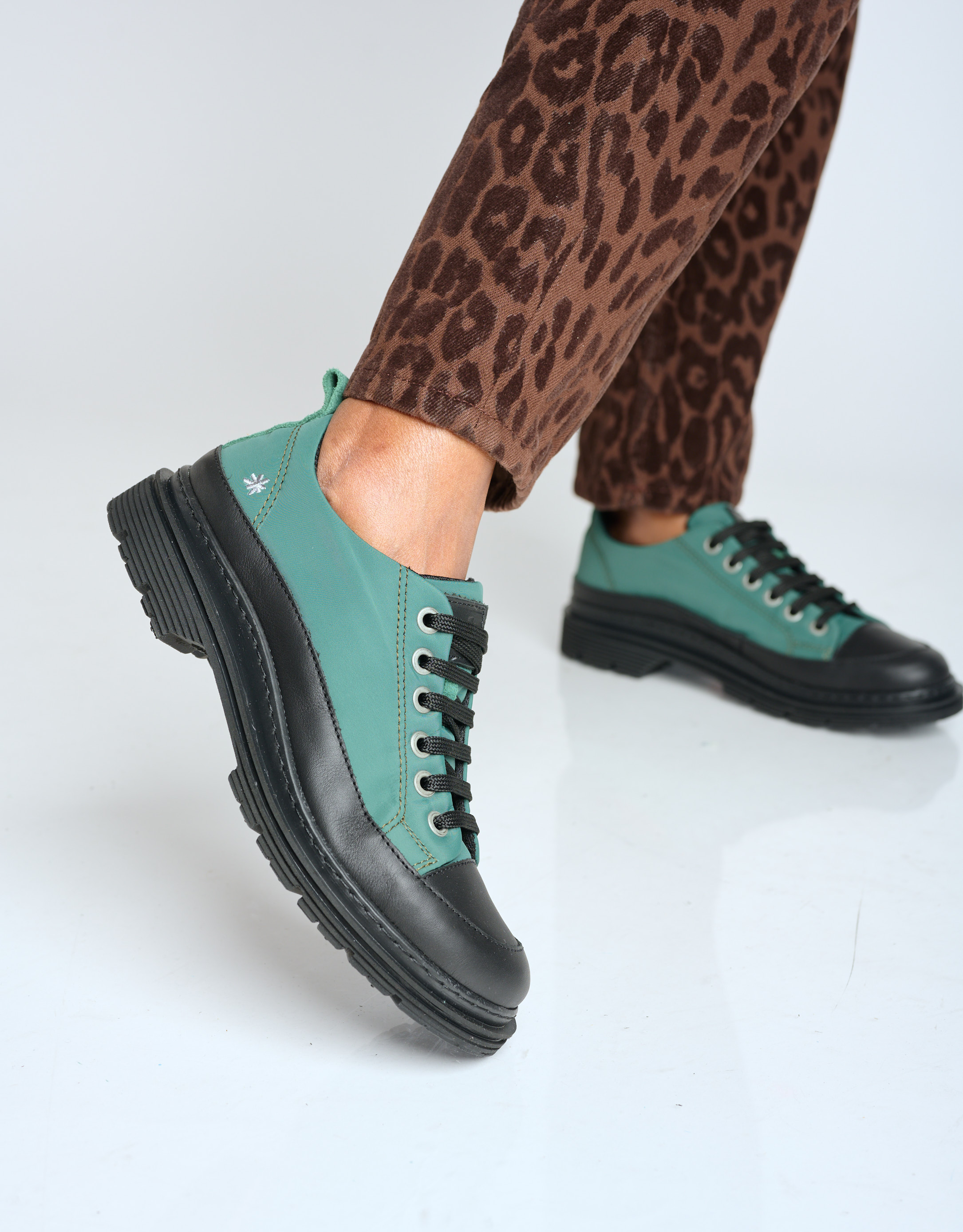 נעלי נשים - Art - נעלי ניילון BIRMINGHAM - ירוק   שחור2