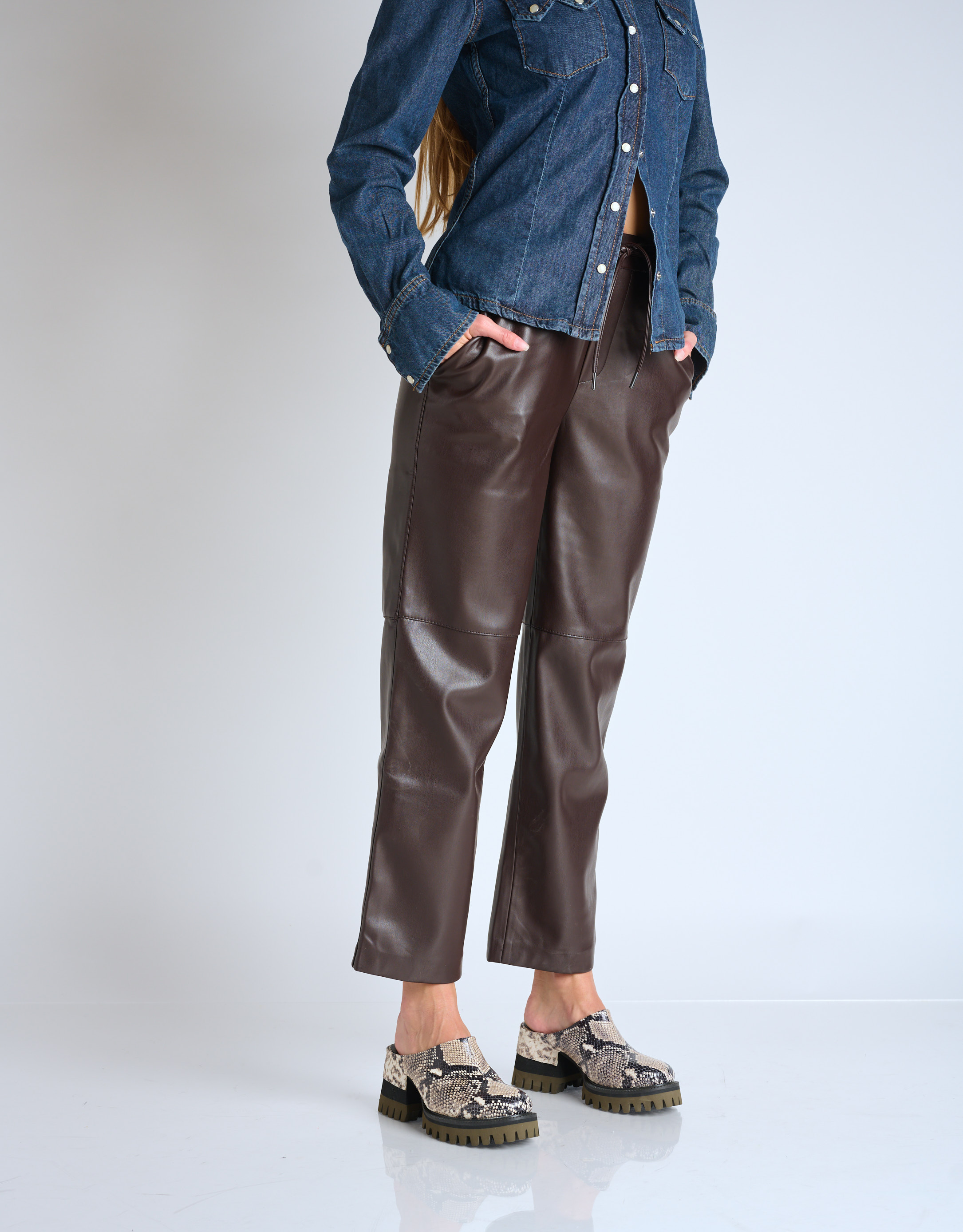 נעלי נשים - Yuko Imanishi - כפכפים עם עקב RYU - נחש3