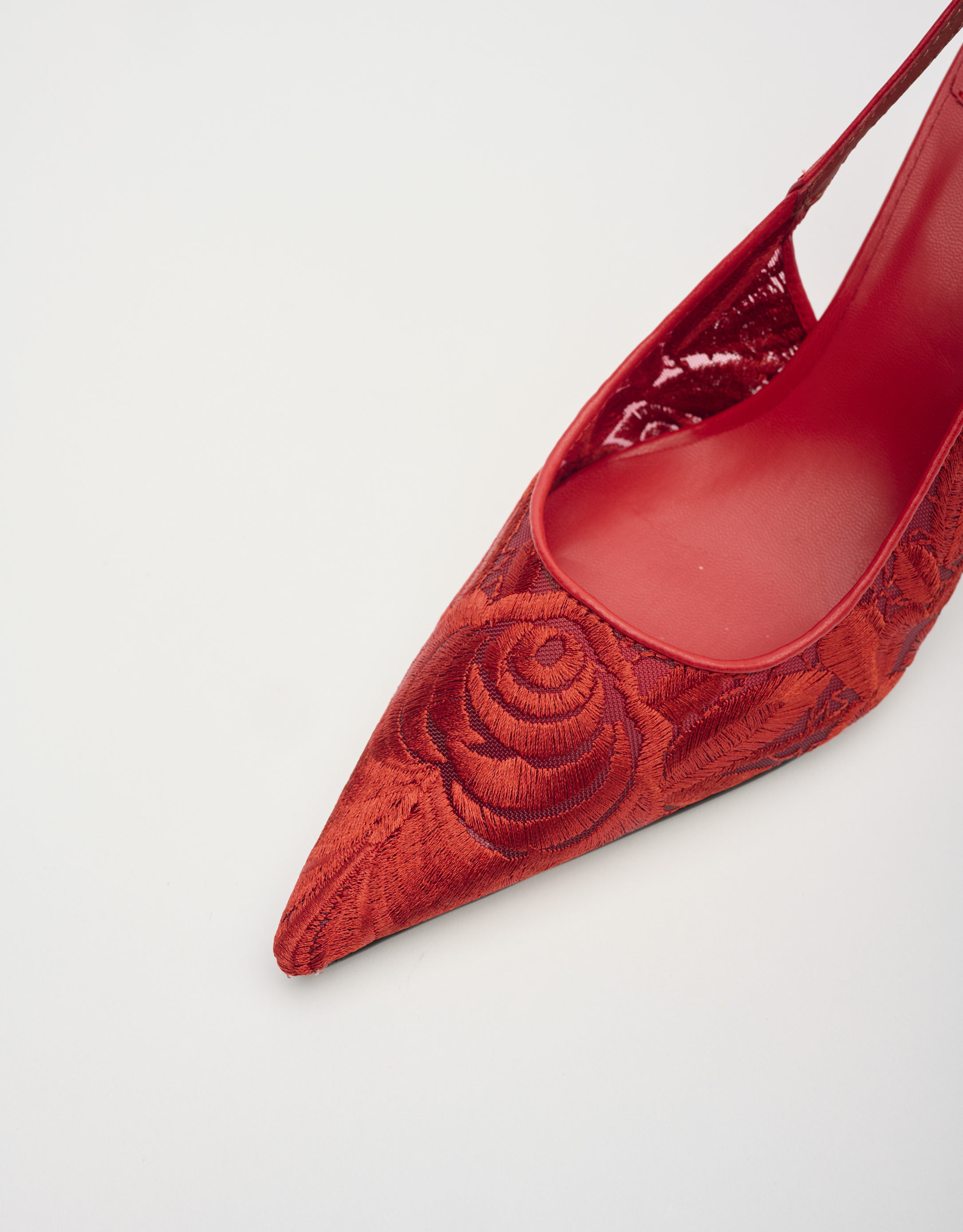 נעלי נשים - Jeffrey Campbell - נעלי סירה LOFFICELE תחרה - חמרה2