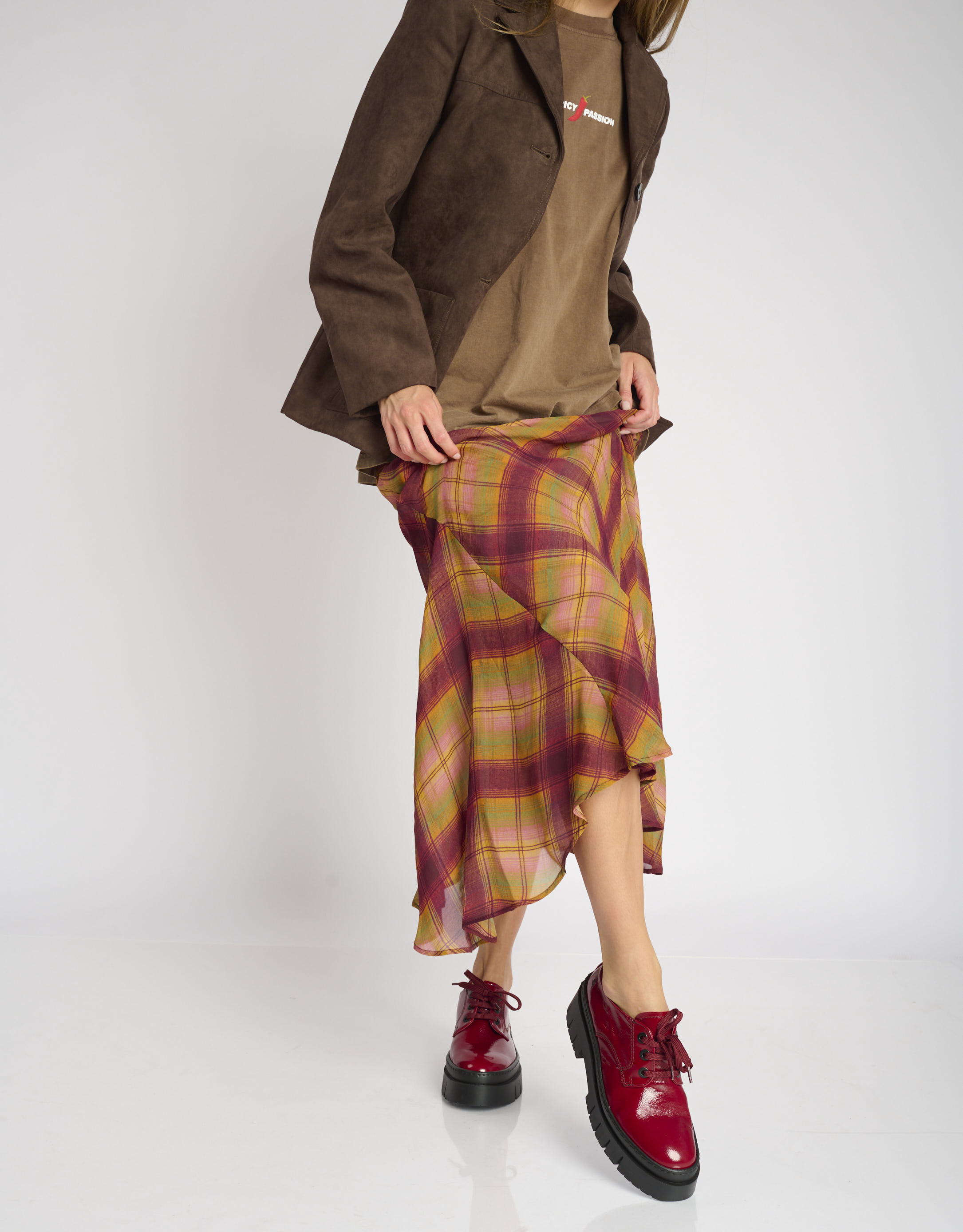 נעלי נשים - Art - נעלי לק פלטפורמה AMBERES - בורדו2