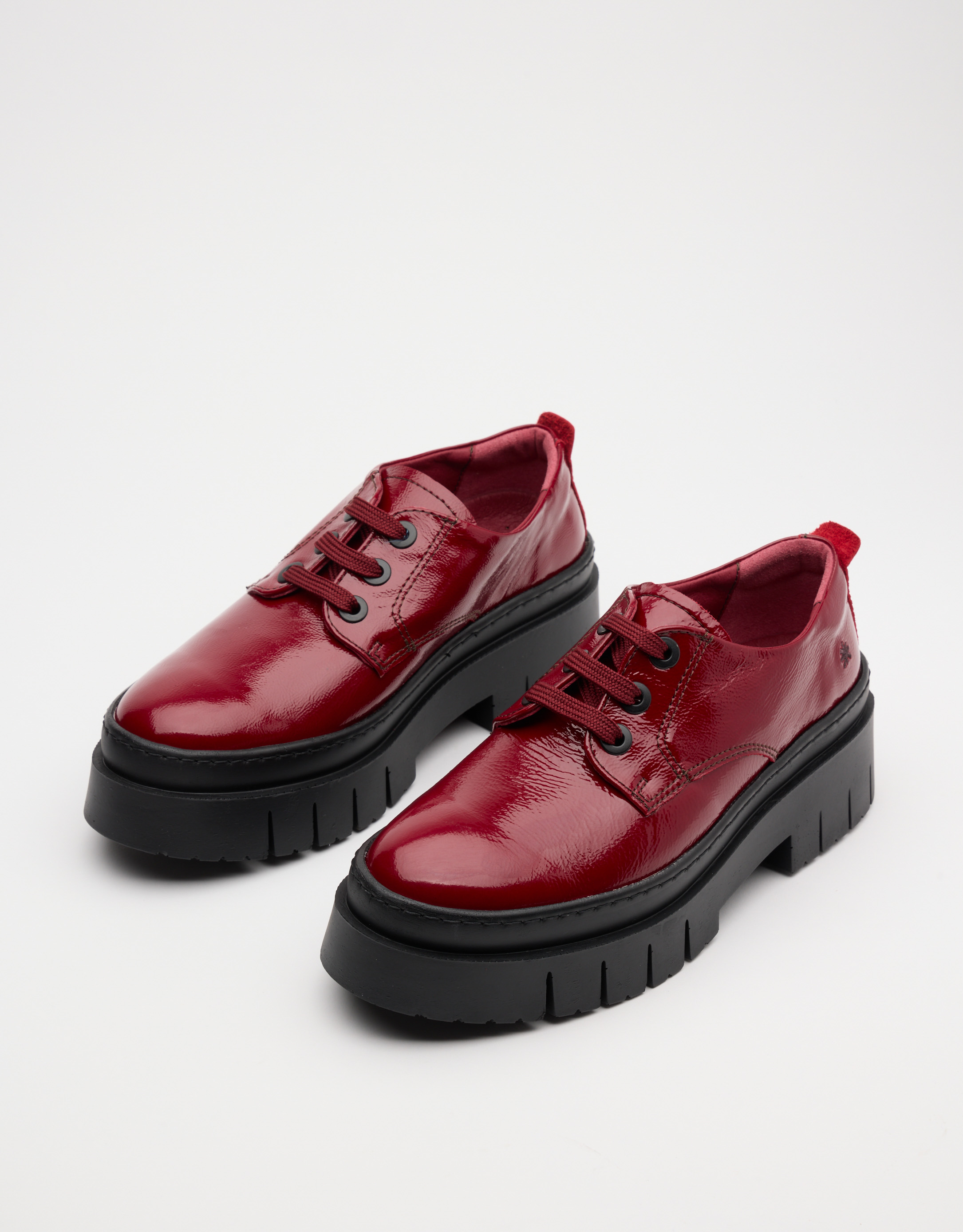 נעלי נשים - Art - נעלי לק פלטפורמה AMBERES - בורדו1