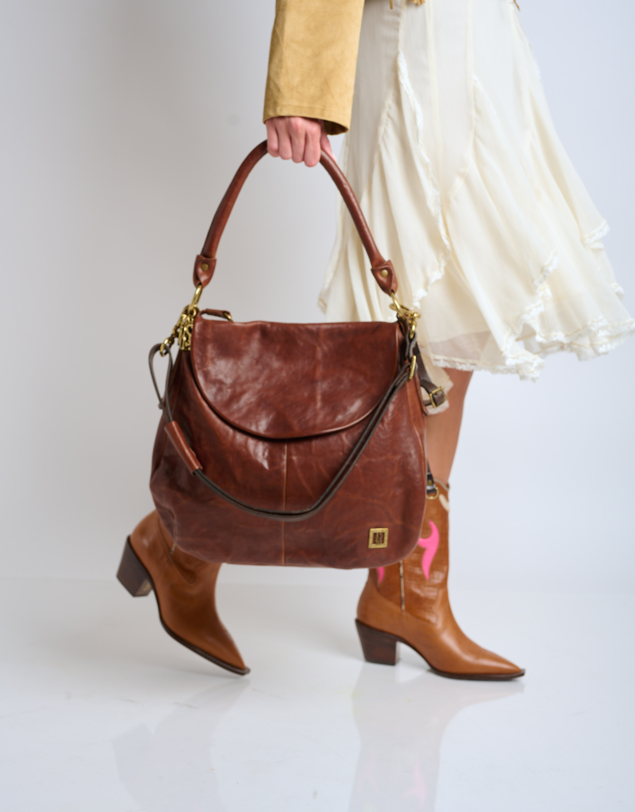 נעלי נשים - A.S. 98 - תיק צד LUNA - חום