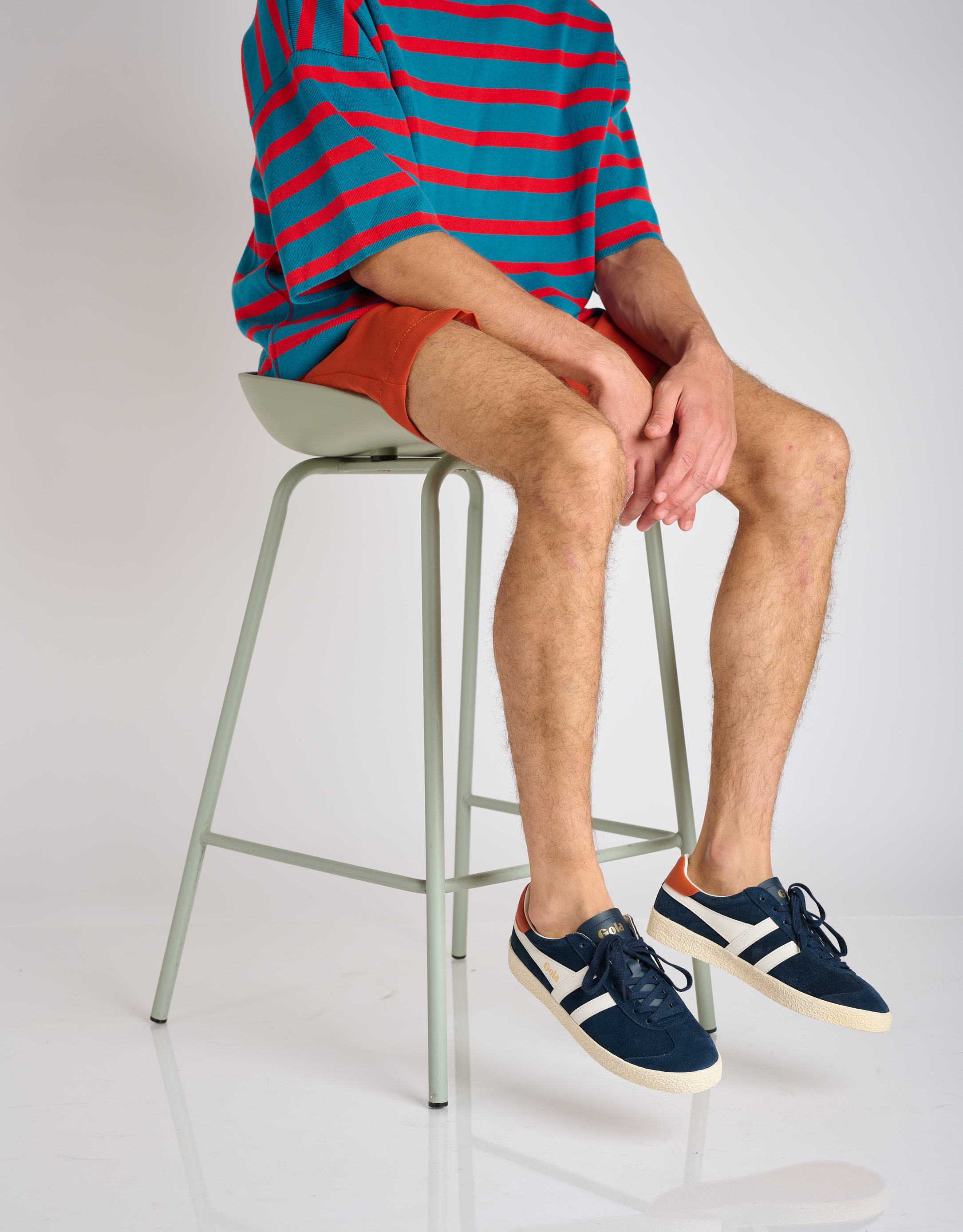 נעלי גברים - Gola - סניקרס עור MEDALLIST - כחול