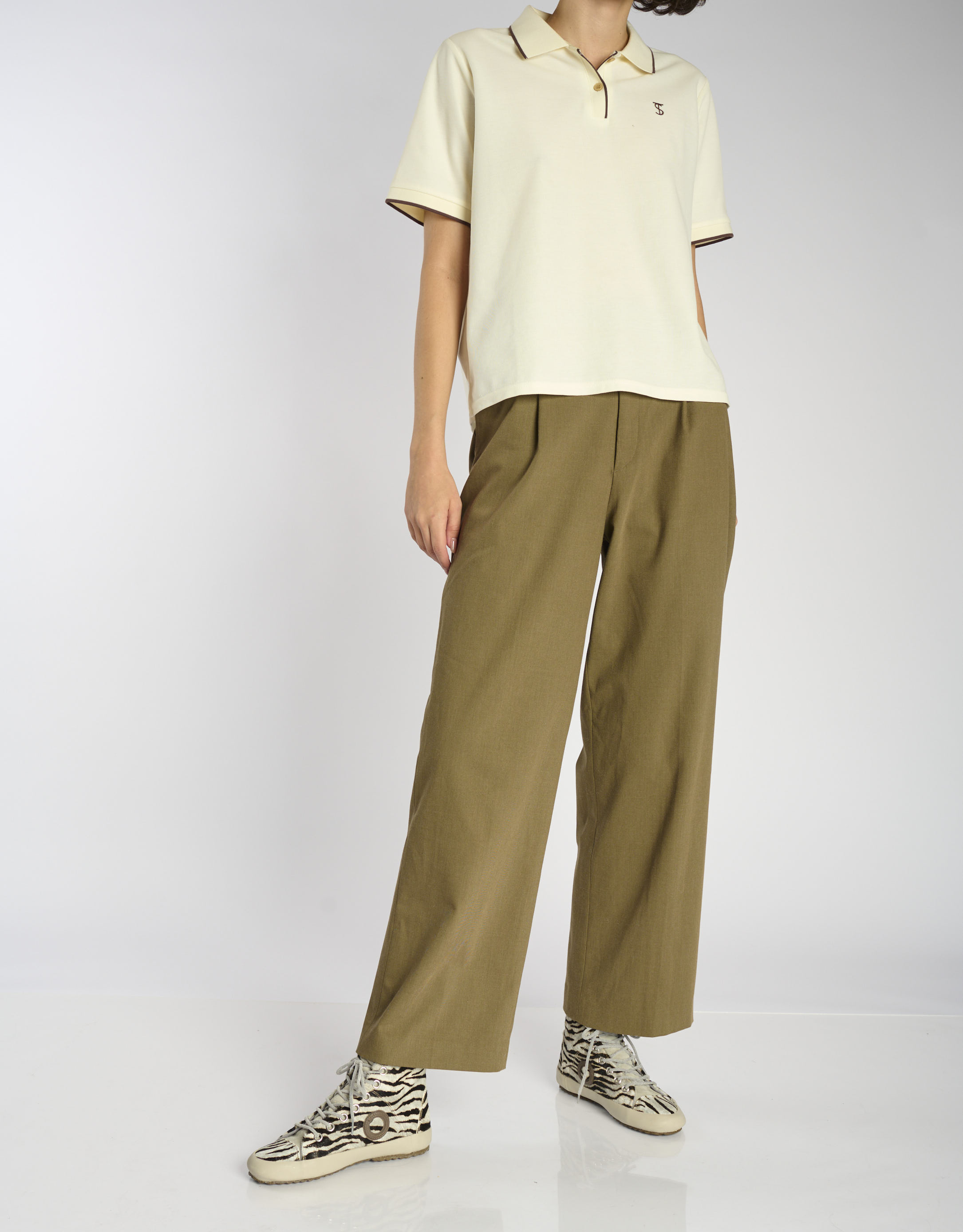 נעלי נשים - Aro - סניקרס זמש עם הדפס WEN - זברה3