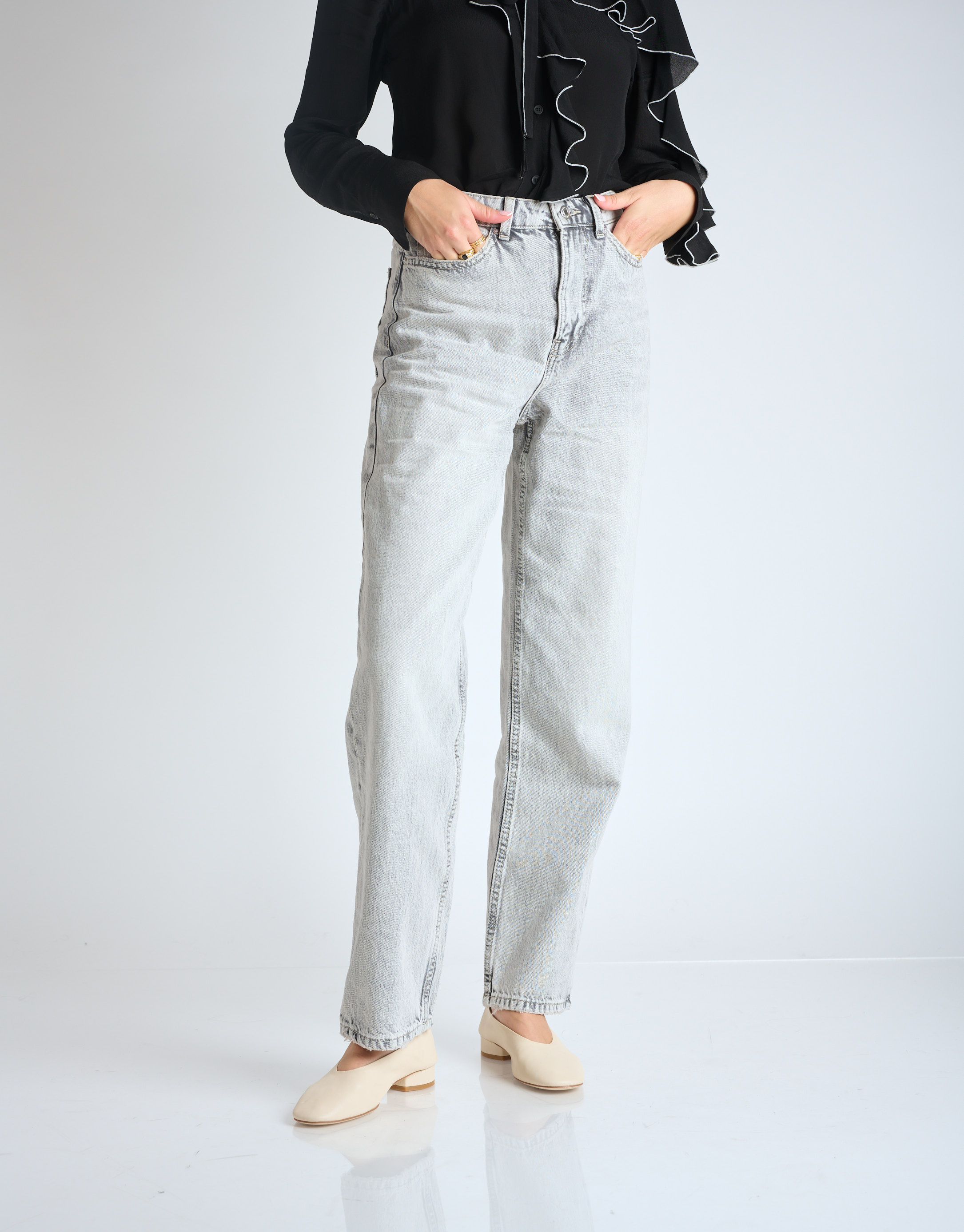 נעלי נשים - Jeffrey Campbell - נעלי סירה שטוחות TRUSTEE - אופוויט3