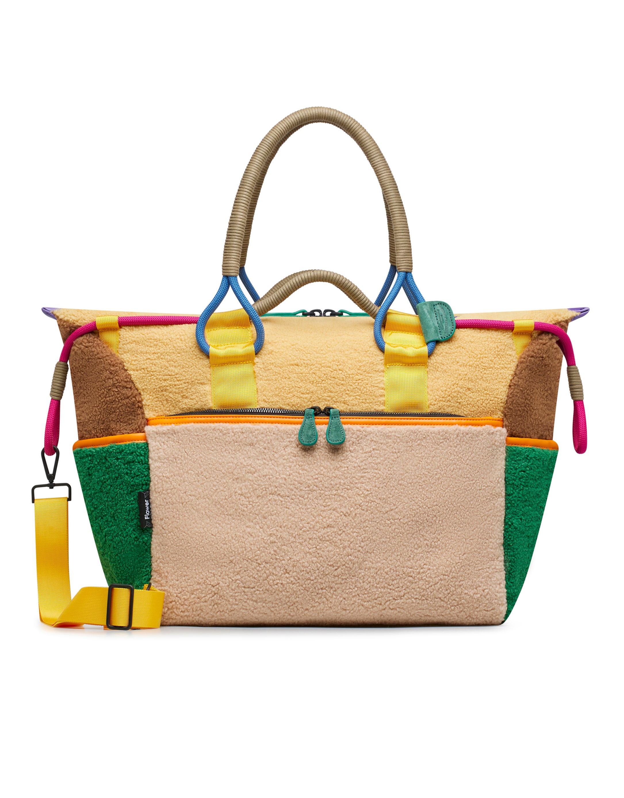 נעלי נשים - Flower Mountain - תיק צד גדול WEEKEND - בז'   חום2