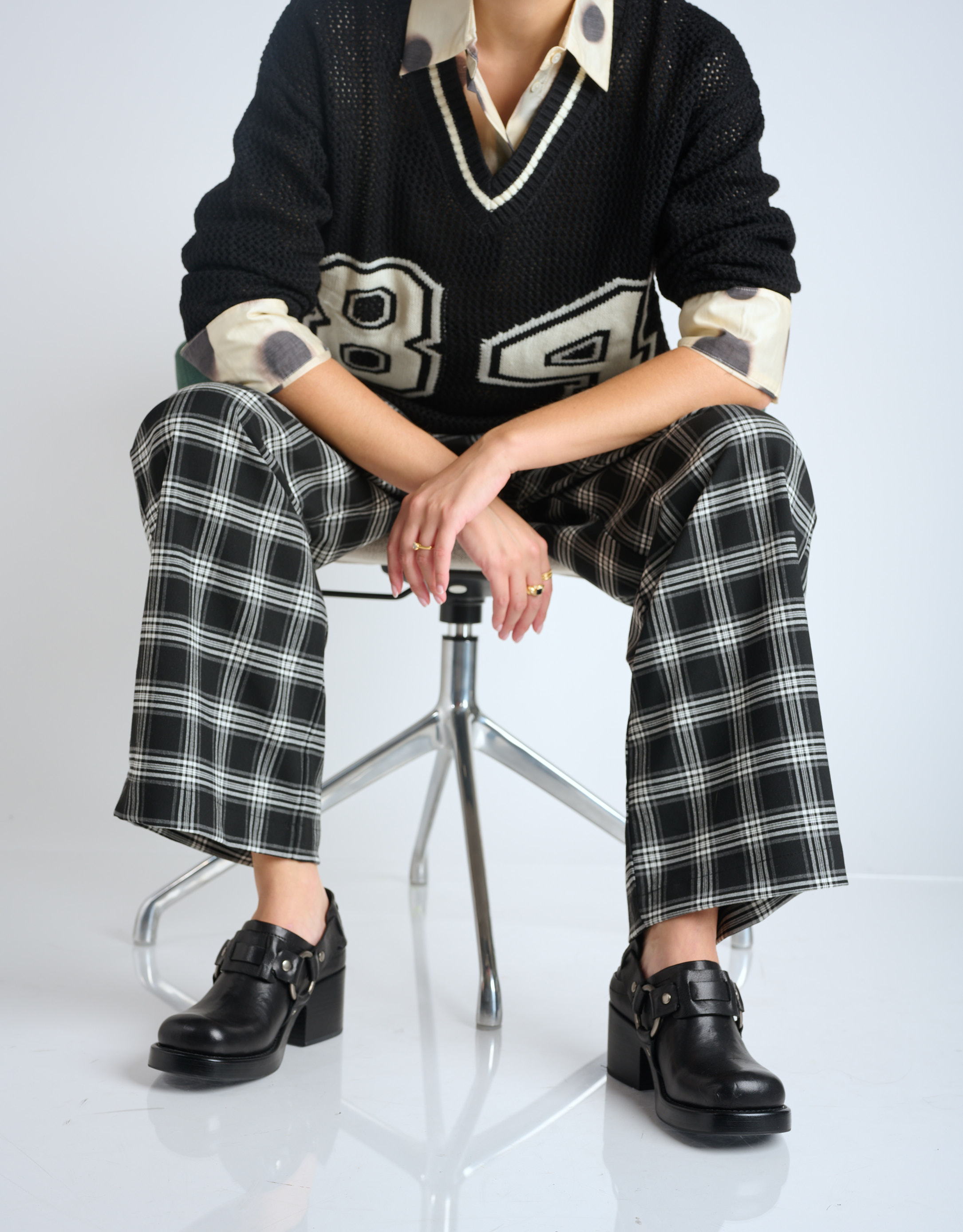 נעלי נשים - Jeffrey Campbell - נעליים REFLECTED - שחור2