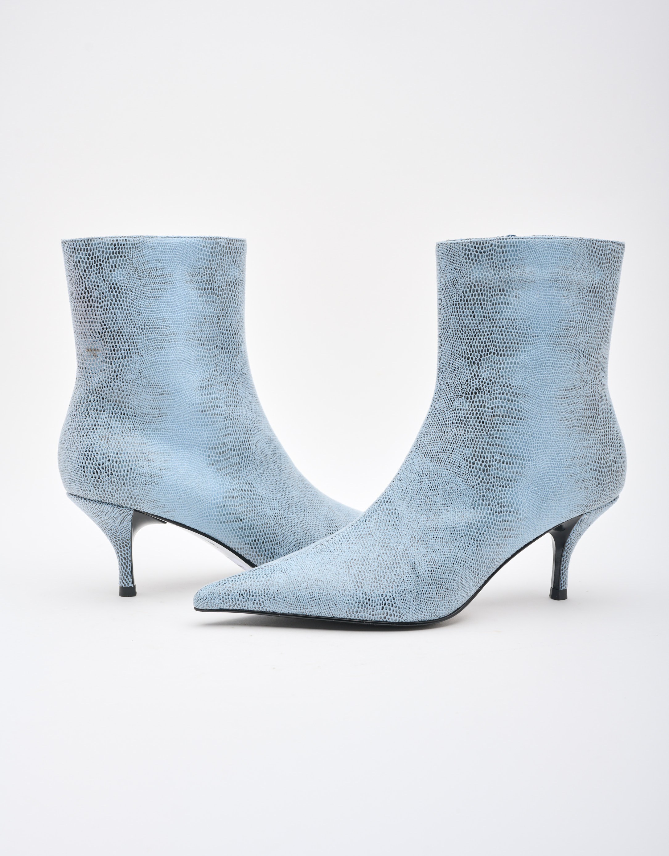 נעלי נשים - Jeffrey Campbell - מגפוני עקב SINDEE - תכלת2