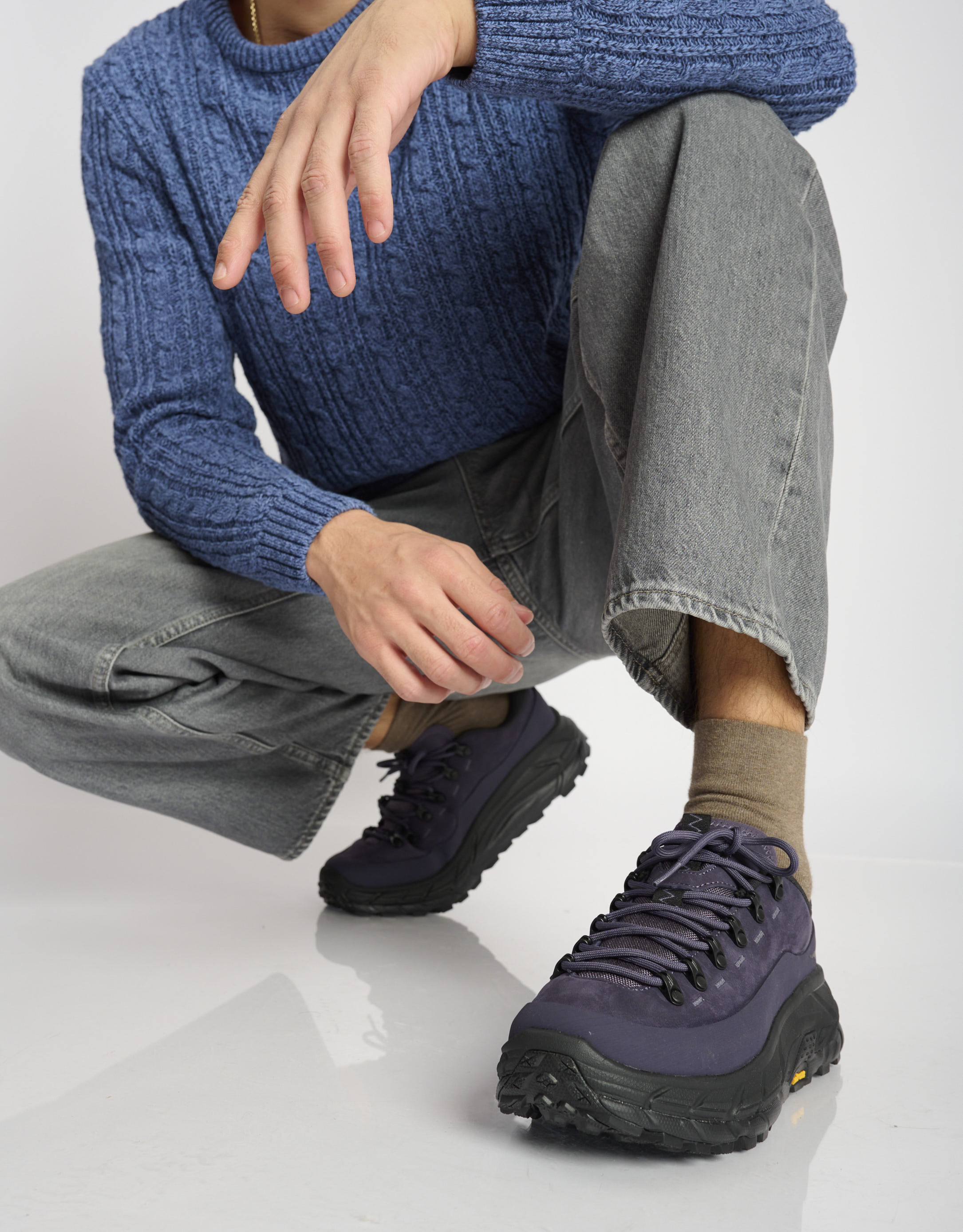 נעלי גברים - Hoka - סניקרס TOR SUMMIT - סגול2