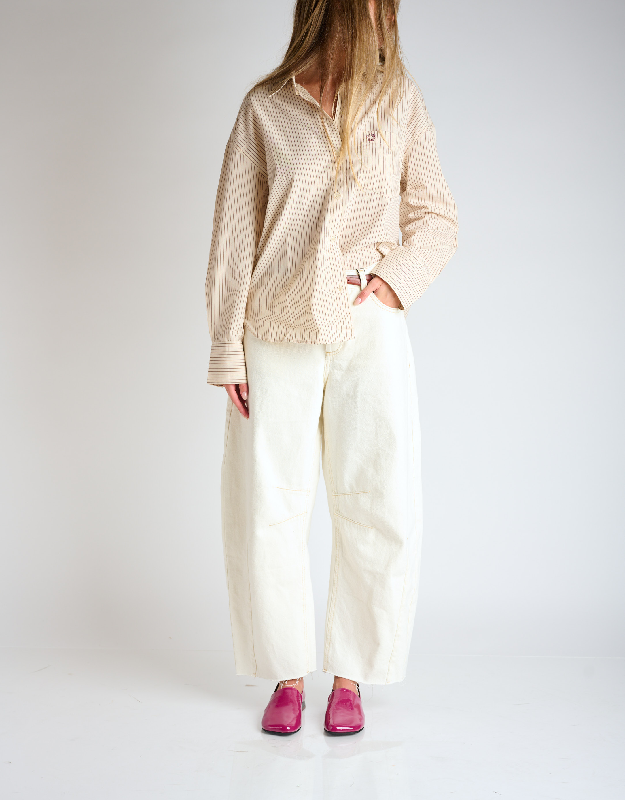 נעלי נשים - Yuko Imanishi - נעליים מבריקות שטוחות KEO - סגול1