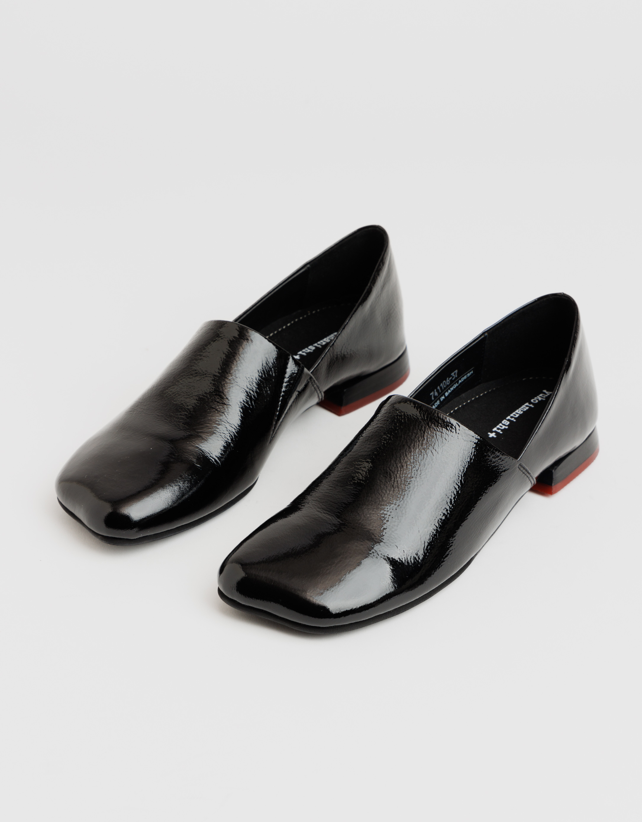 נעלי נשים - Yuko Imanishi - נעליים מבריקות שטוחות KEO - שחור2