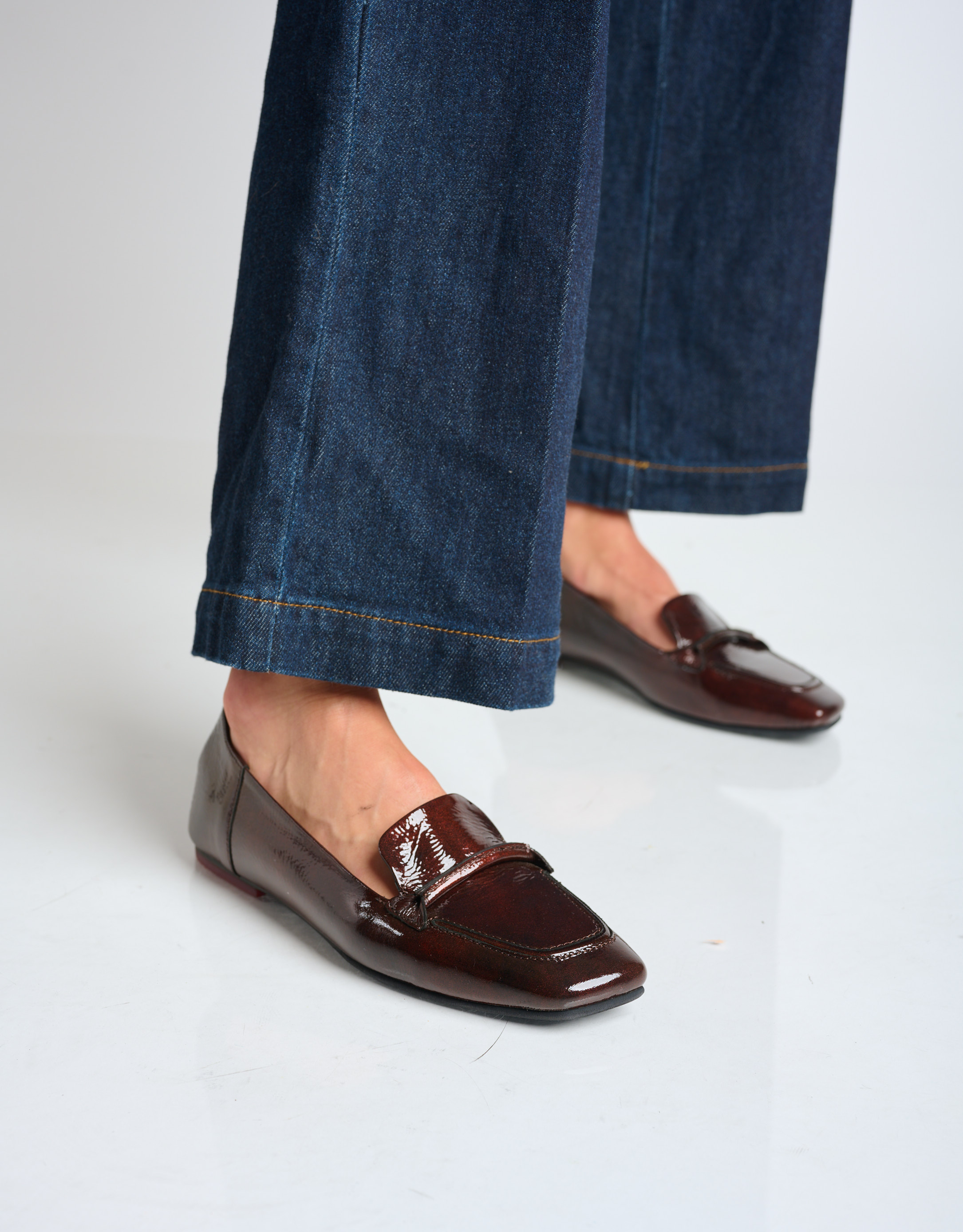 נעלי נשים - Yuko Imanishi - נעלי מוקסין RUCHI - חום4