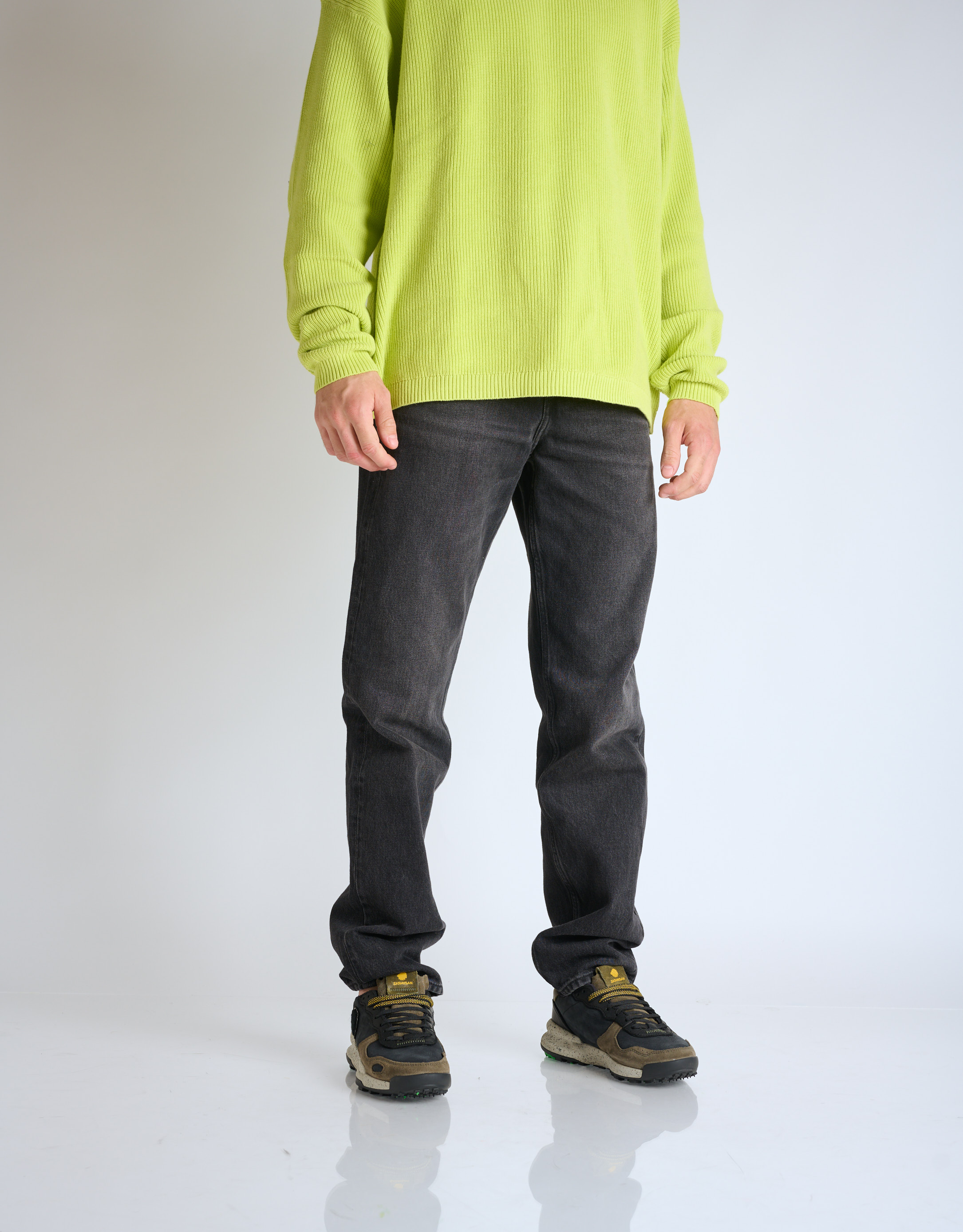 נעלי גברים - Satorisan - סניקרס עור CHACRONA - שחור2