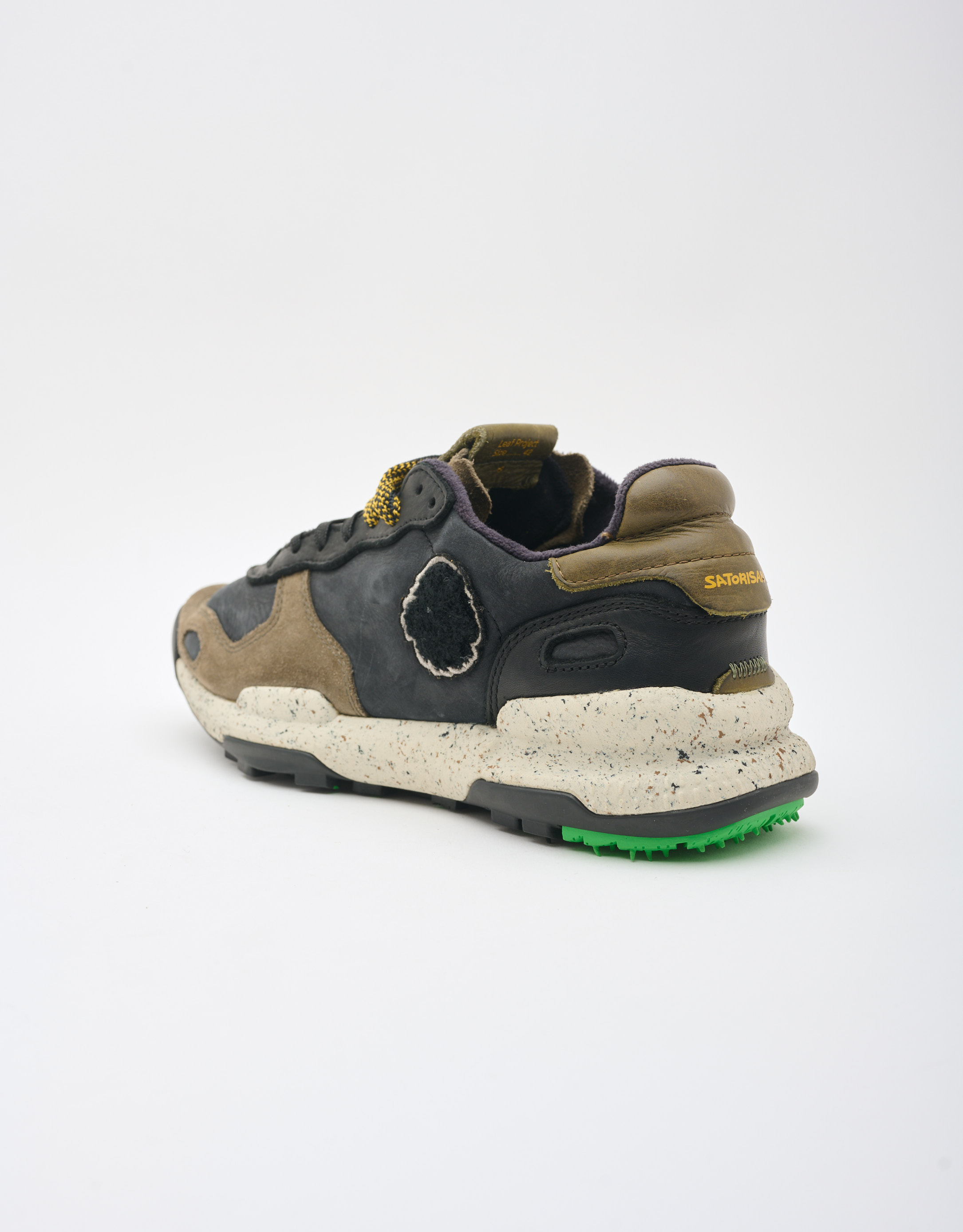 נעלי גברים - Satorisan - סניקרס עור CHACRONA - שחור3