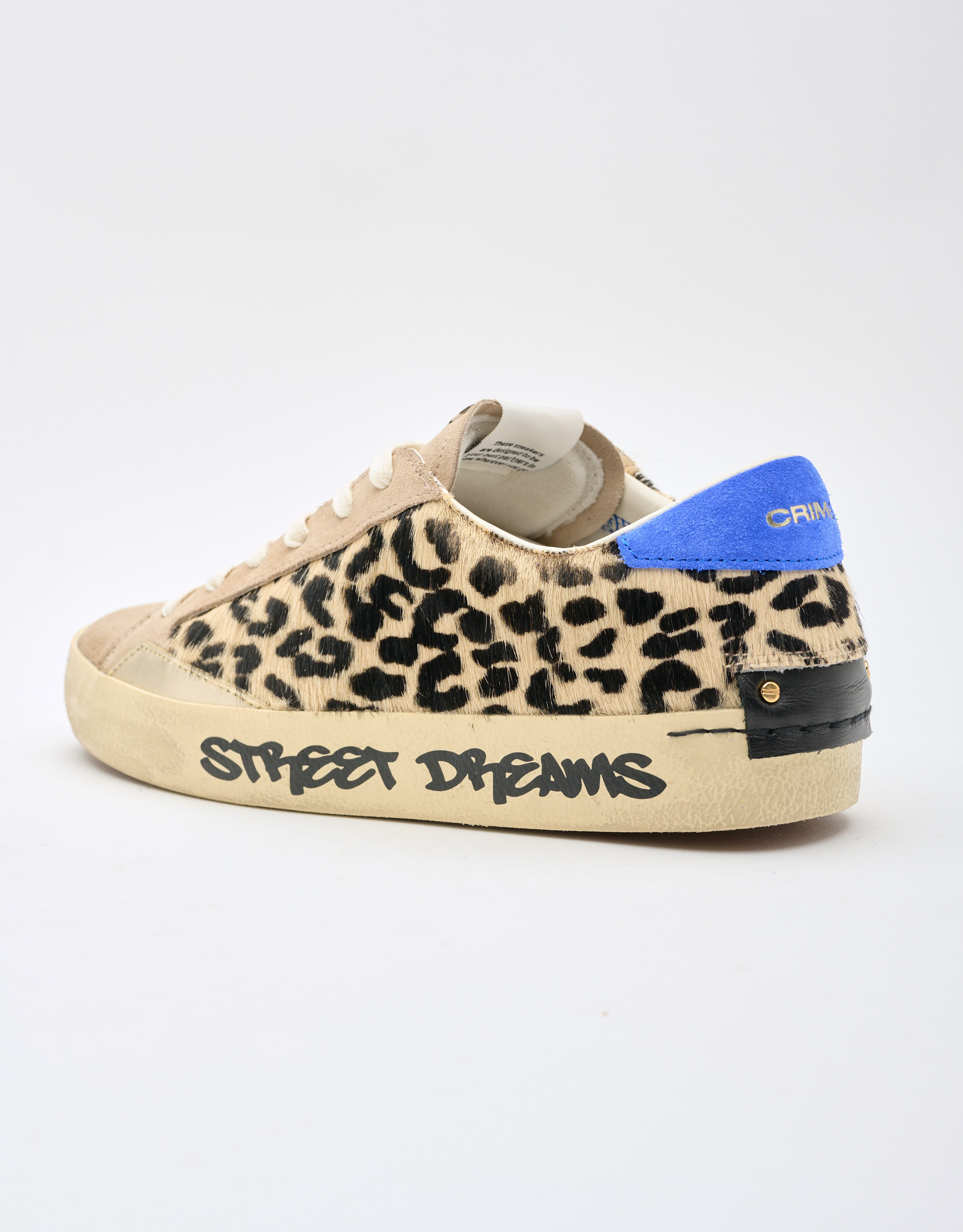 נעלי נשים - Crime London - סניקרס AGNES - בז' מנומר1