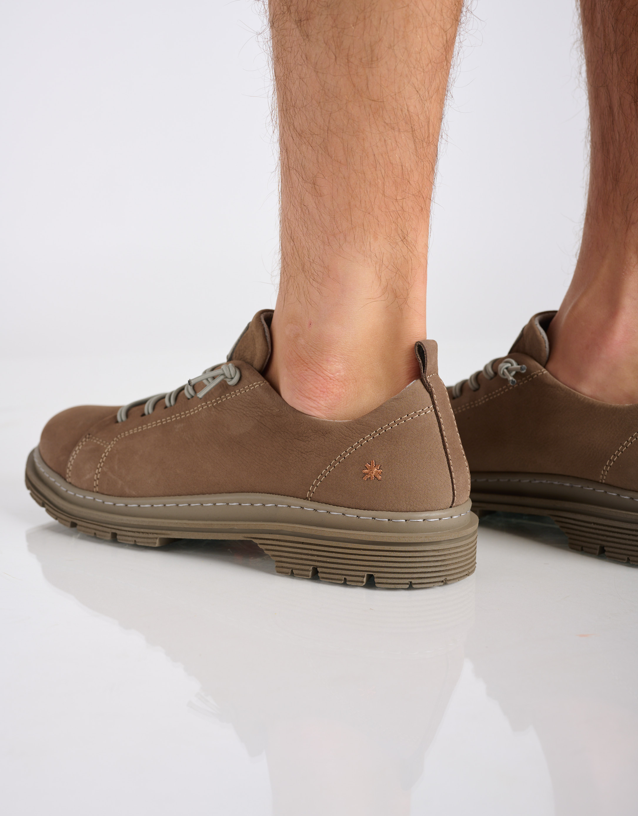 נעלי גברים - Art - נעלי עור BIRMINGHAM - אפור חום4