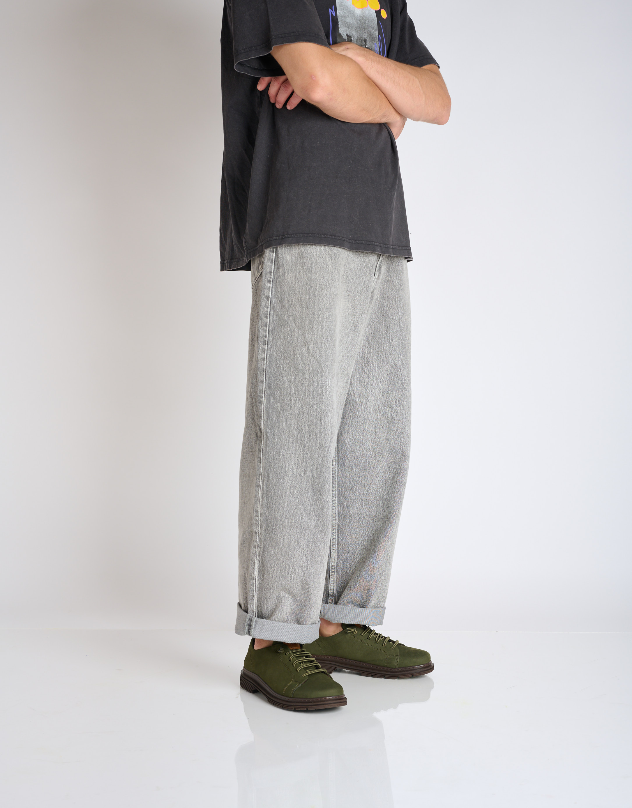 נעלי גברים - Art - נעלי עור BIRMINGHAM - חאקי2