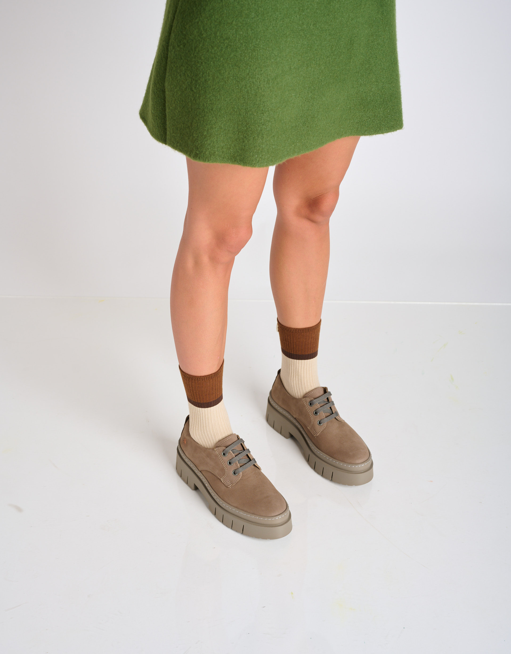 נעלי נשים - Art - נעלי פלטפורמה AMBERES - אפור חום3