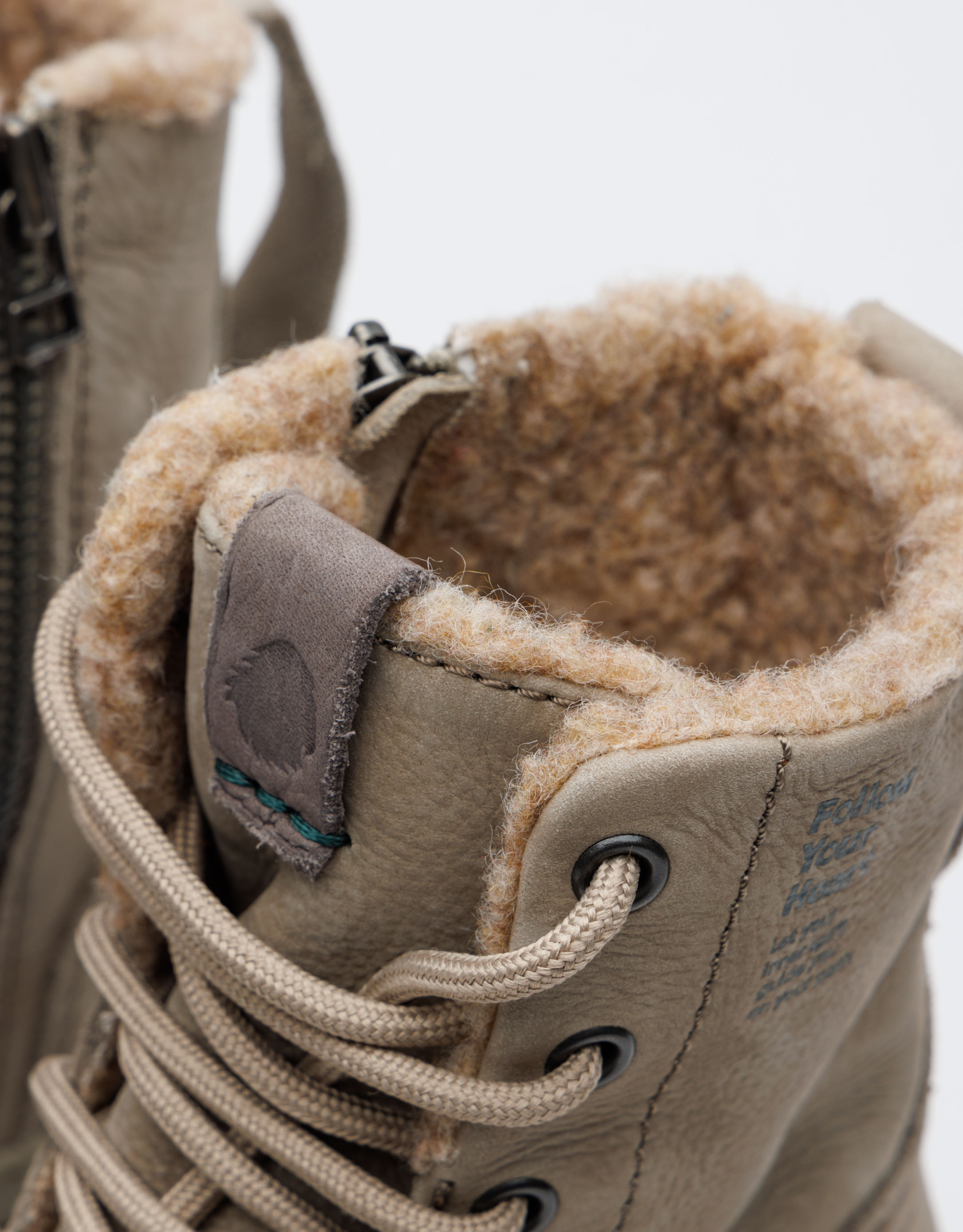 נעלי נשים - Satorisan - מגפנים עם שרוכים UNALOME - אפור3