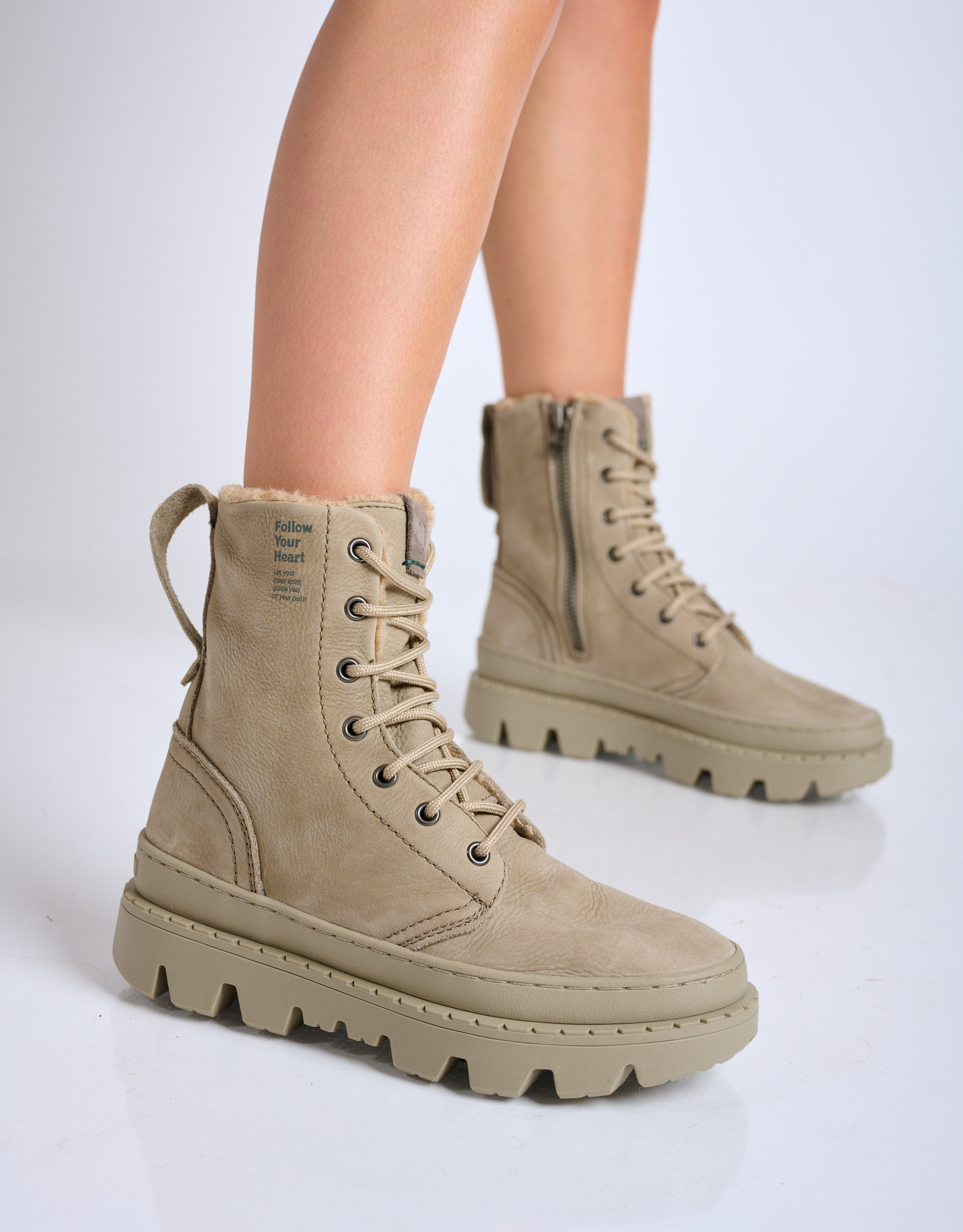 נעלי נשים - Satorisan - מגפנים עם שרוכים UNALOME - אפור4