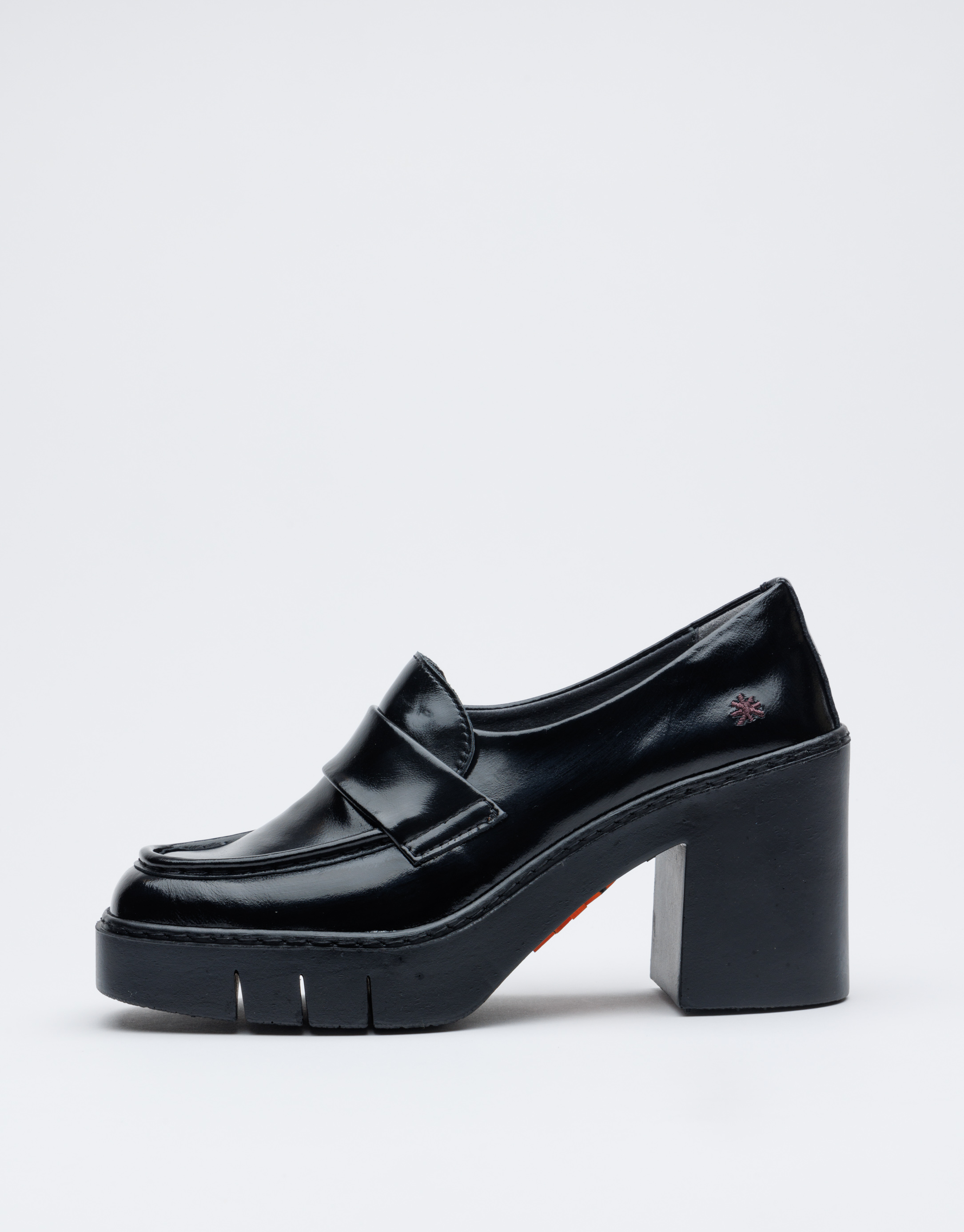 נעלי נשים - Art - מוקסינים עם עקב  BERNA - שחור3