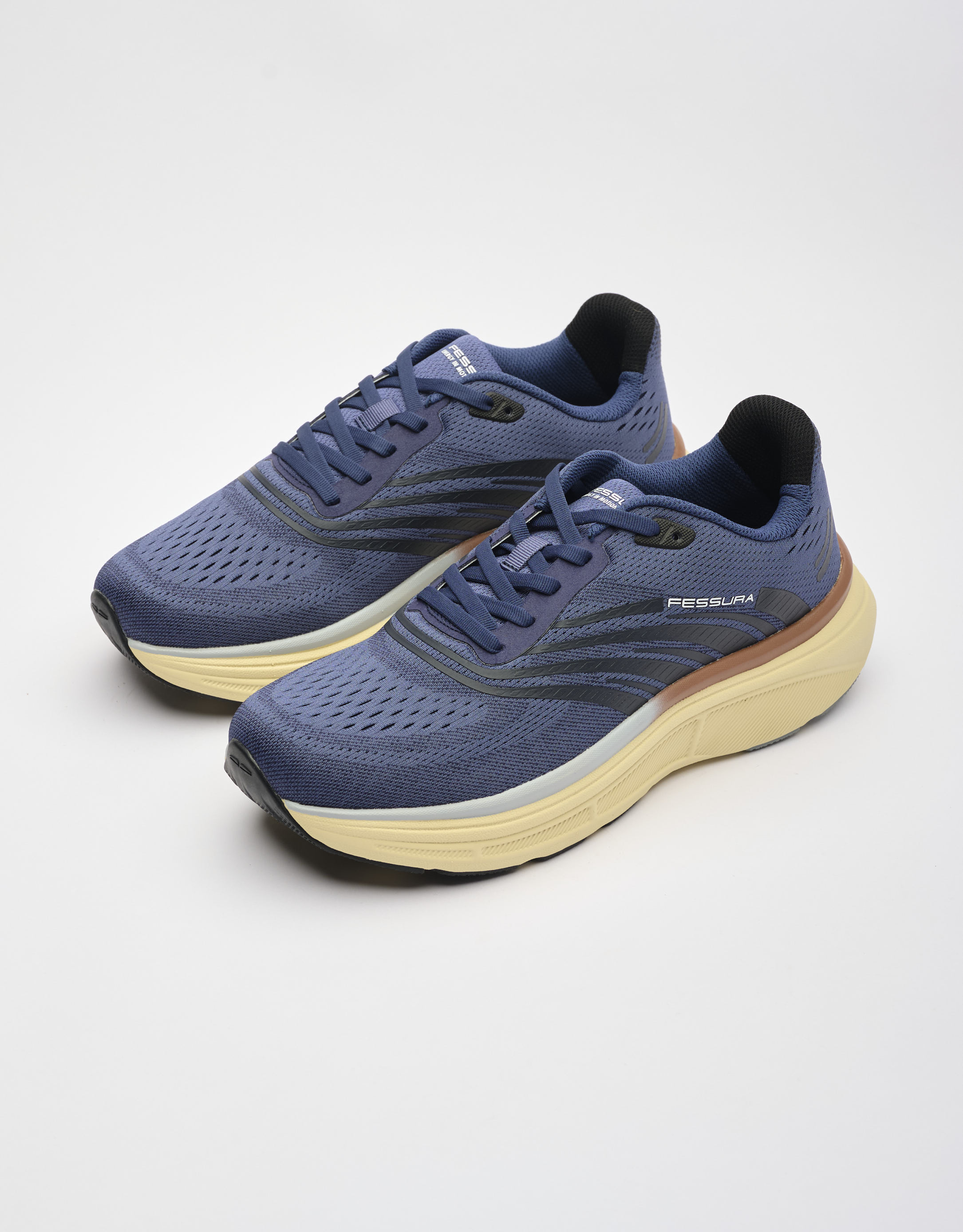 נעלי גברים - Fessura - סניקרס SPEED - כחול3