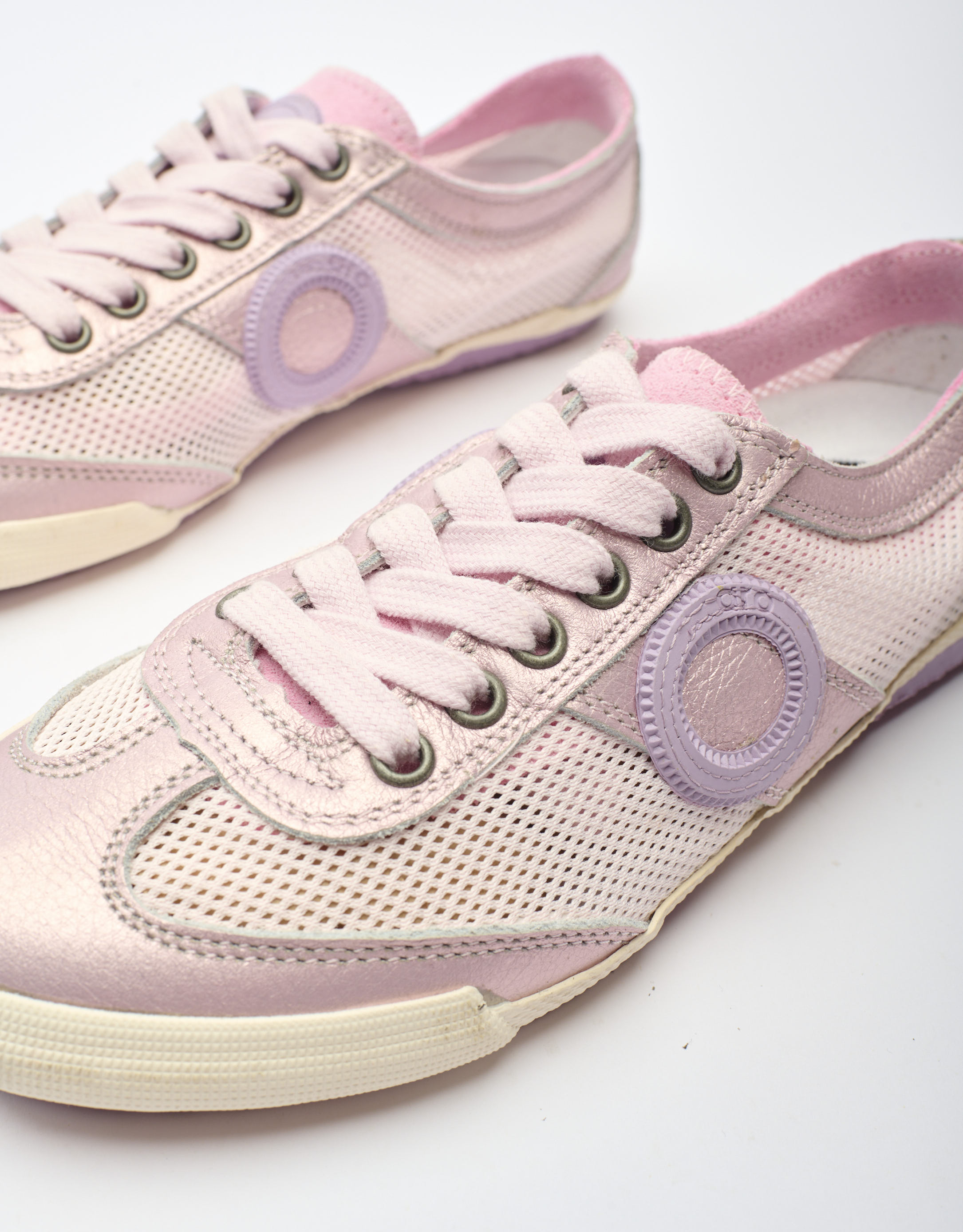 נעלי נשים - Aro - סניקרס מטאליות JOANETA - ורוד1