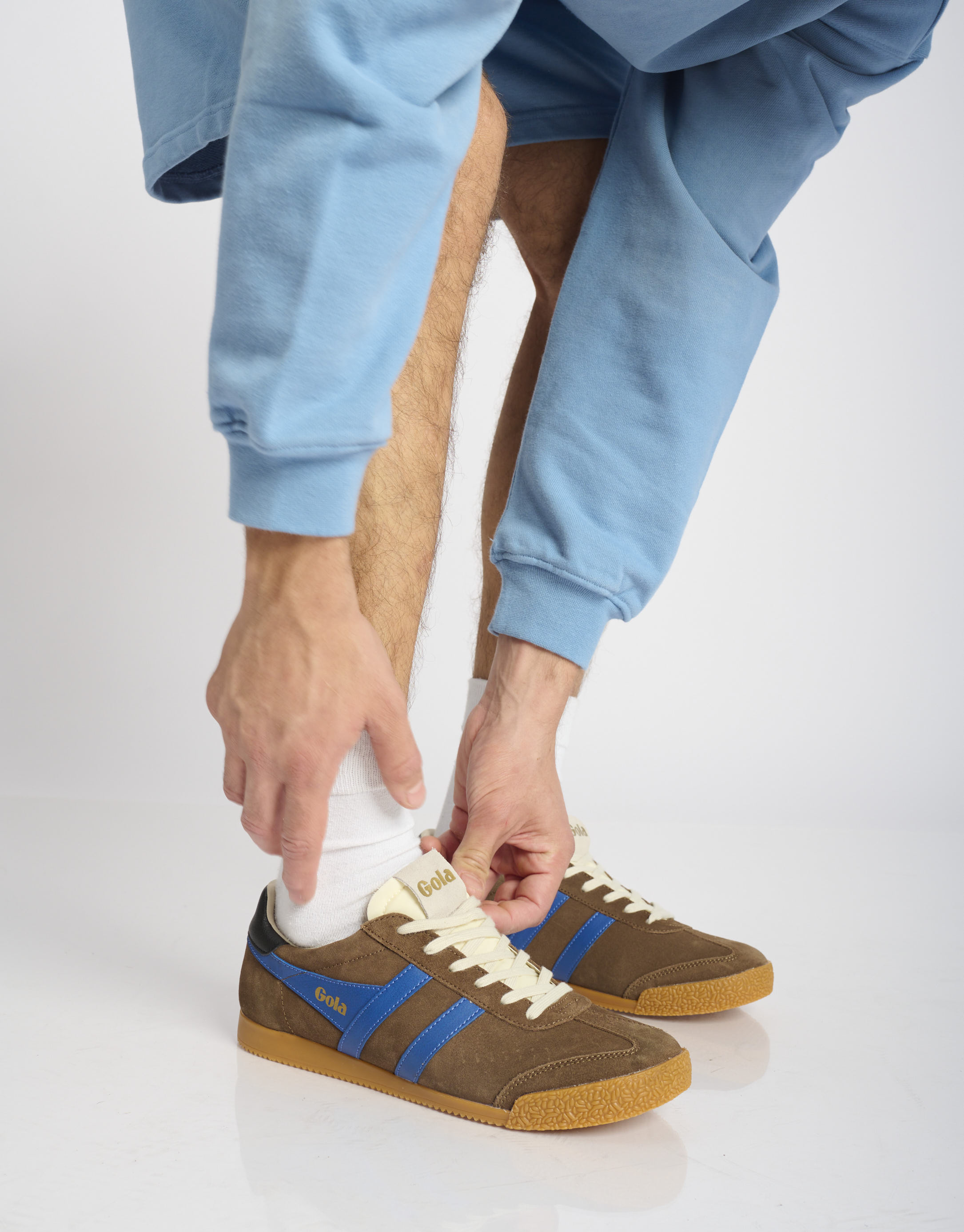 נעלי גברים - Gola - סניקרס ELAN צבעוני - חום3