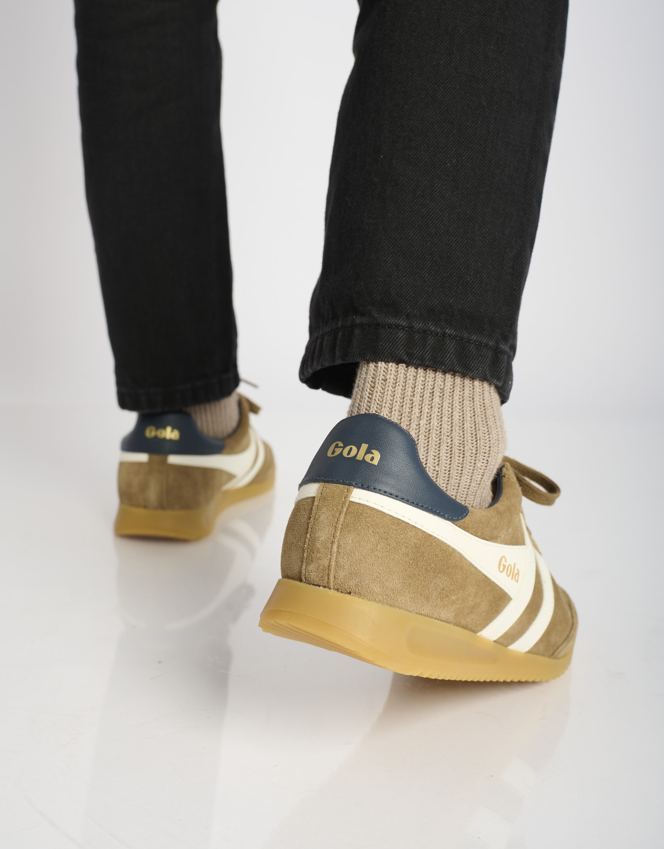 נעלי גברים - Gola - סניקרס זמש TORPEDO - חום בהיר4