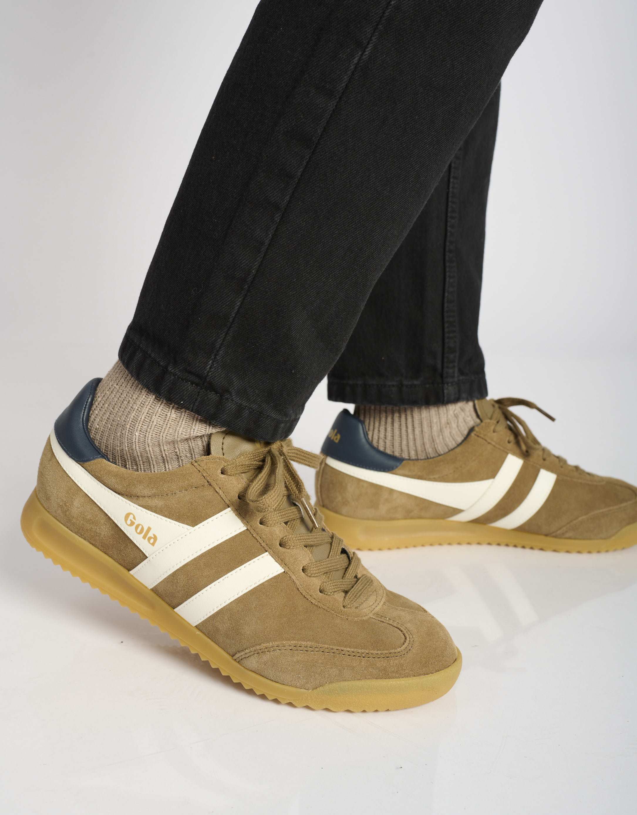 נעלי גברים - Gola - סניקרס זמש TORPEDO - חום בהיר3