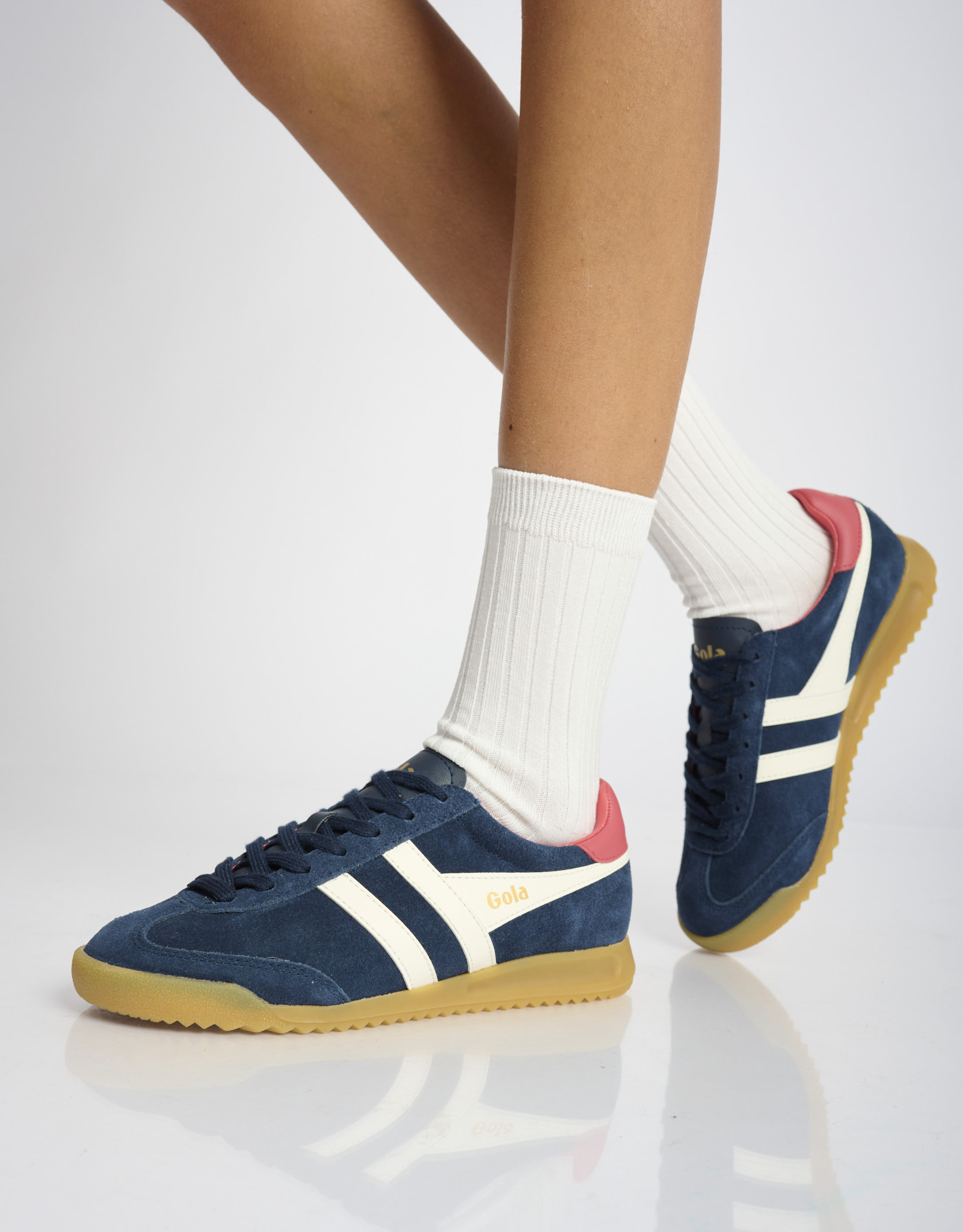 נעלי נשים - Gola - סניקרס זמש TORPEDO - כחול כהה3