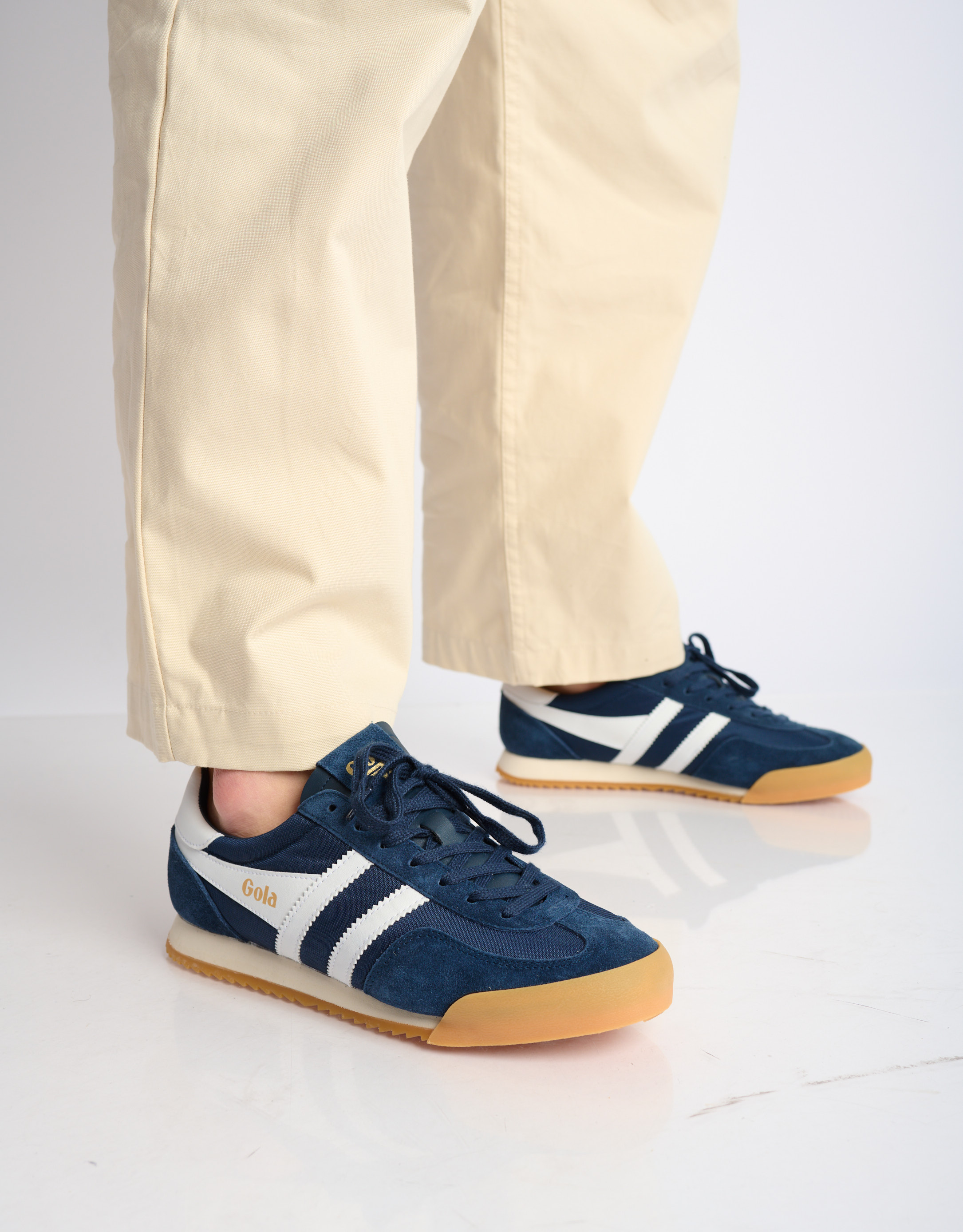 נעלי גברים - Gola - סניקרס בד וזמש EUROPA - כחול1