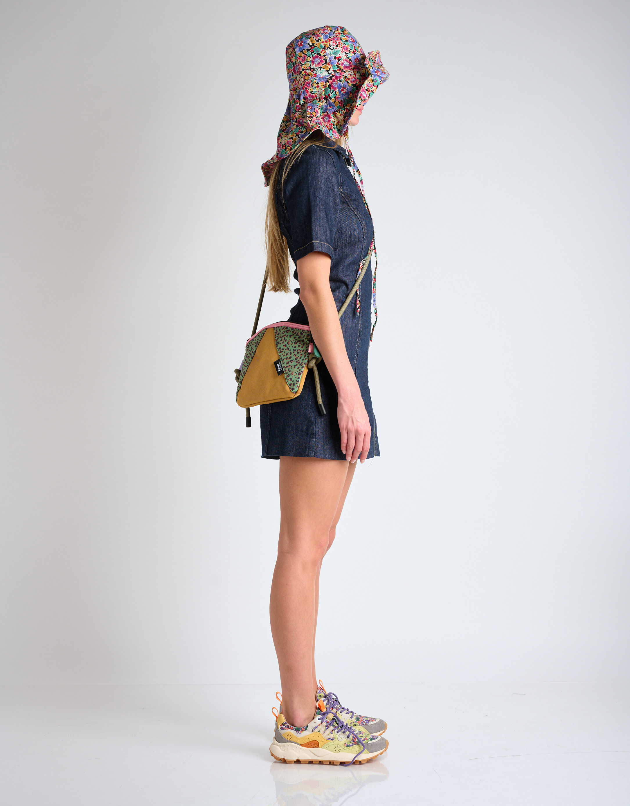 נעלי נשים - Flower Mountain - תיק צד POCKET FM - ירוק מנומר4