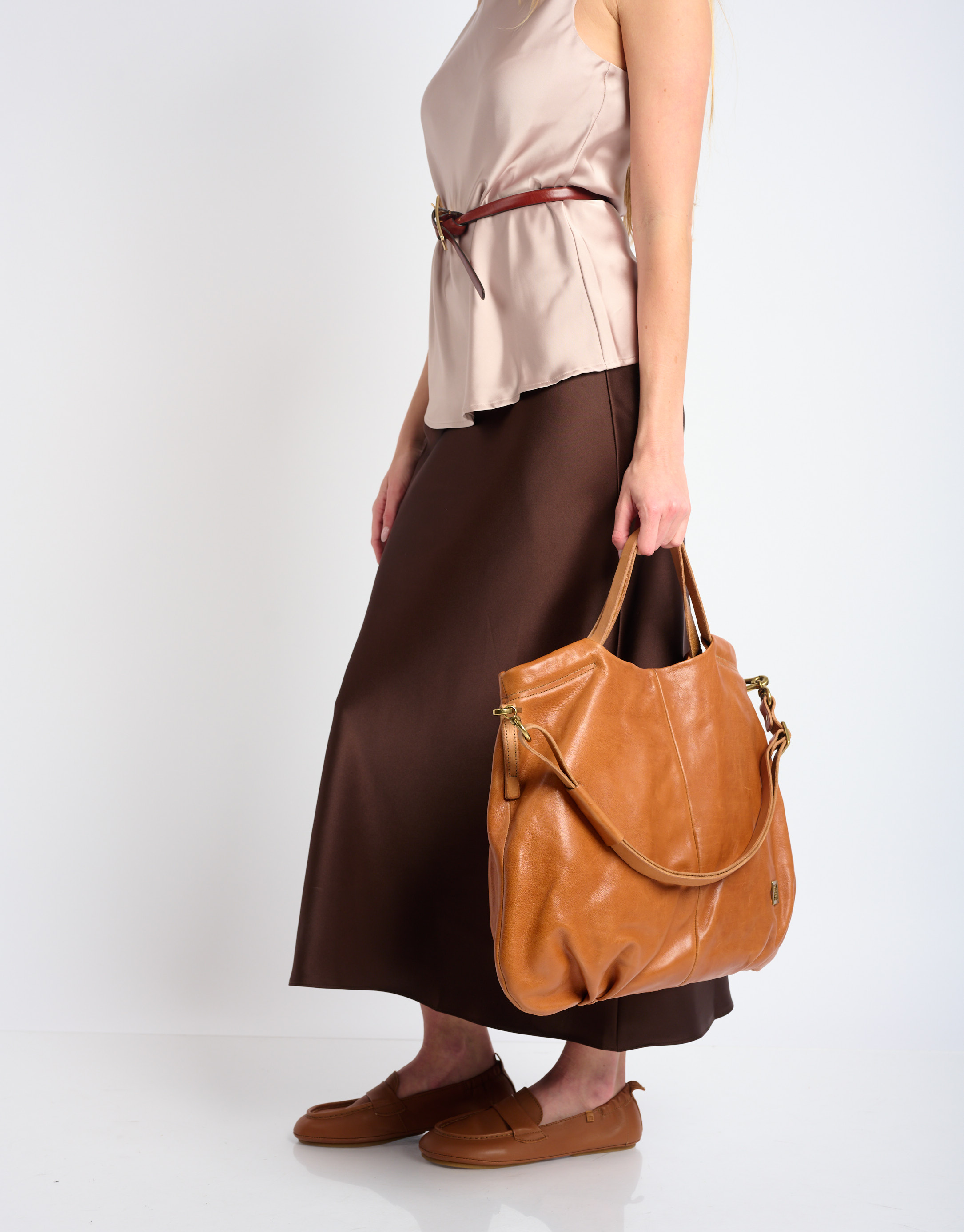 נעלי נשים - A.S. 98 - תיק צד KARA - חום1