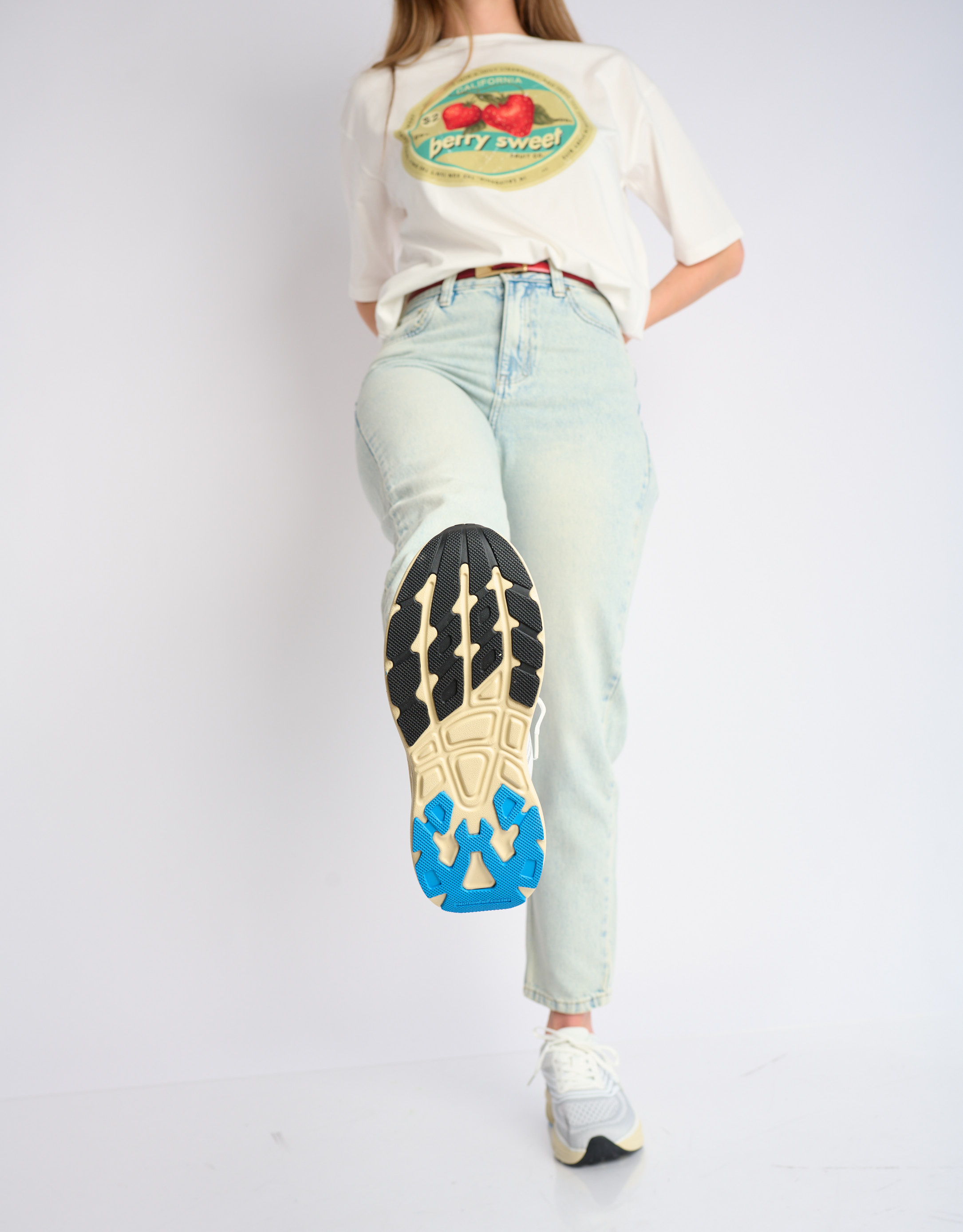 נעלי נשים - Fessura - סניקרס SPEED - לבן3