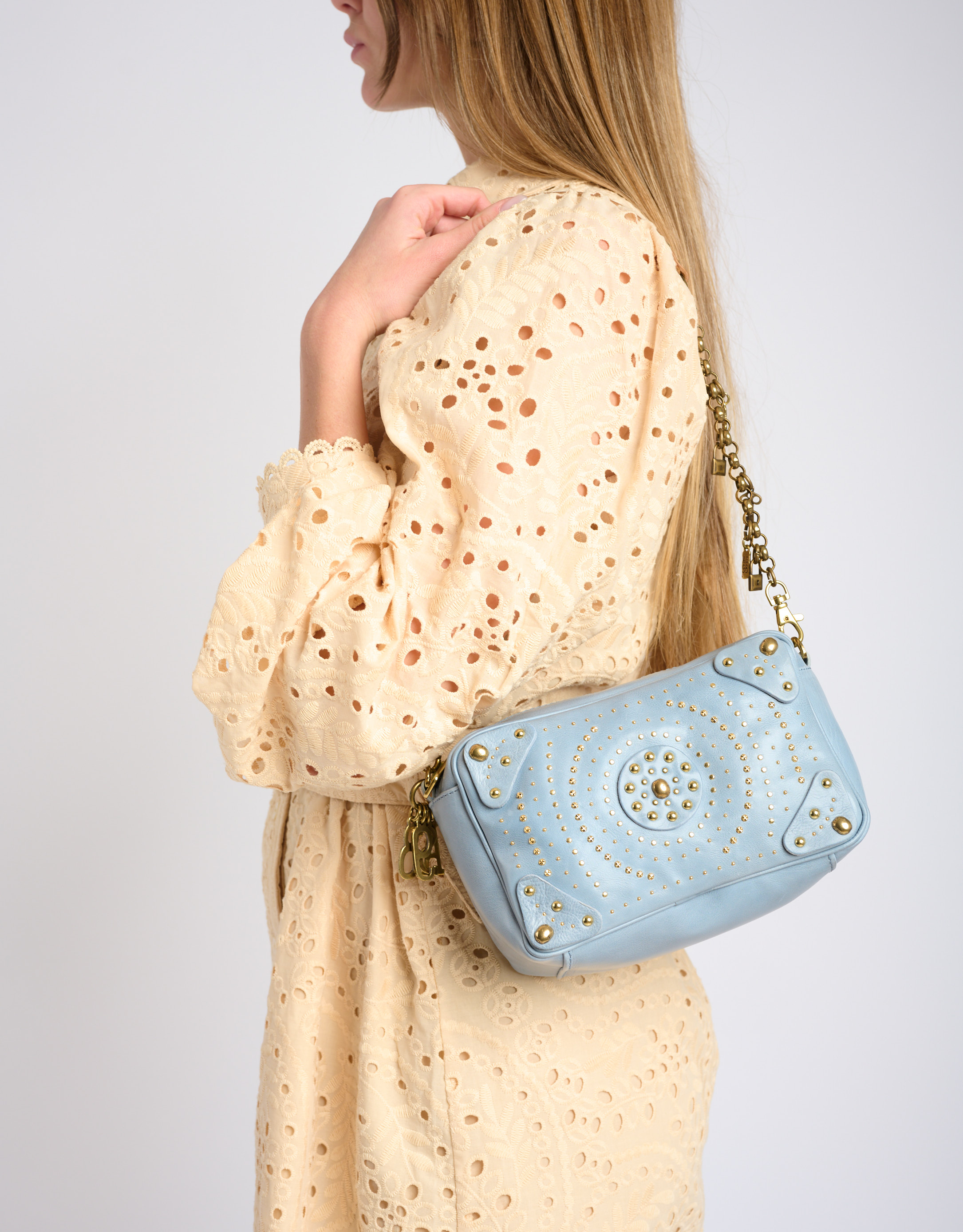 נעלי נשים - A.S. 98 - תיק ניטים PAULA - תכלת1