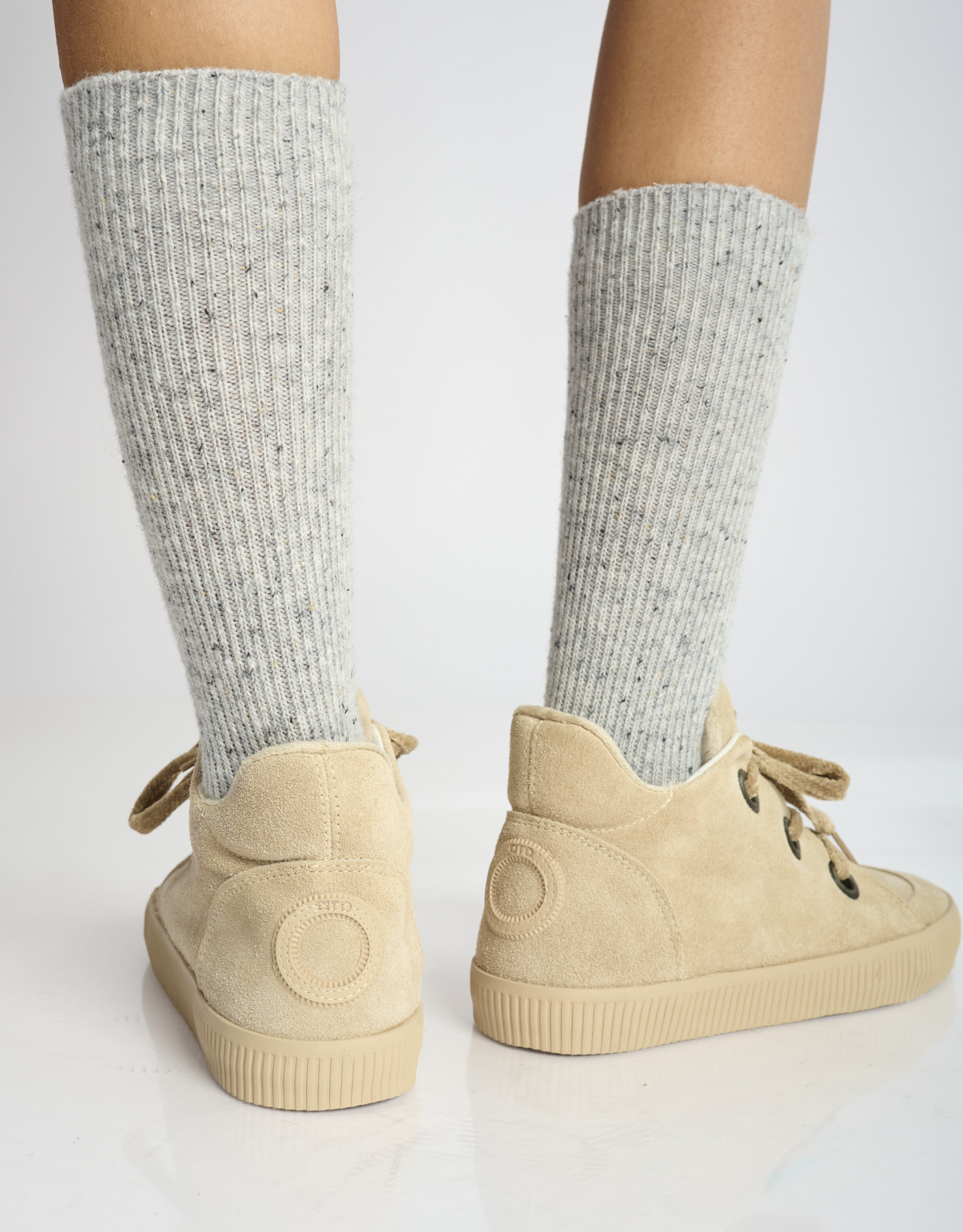 נעלי נשים - Aro - מגפונים עם שרוכים NOELLE - בז'3