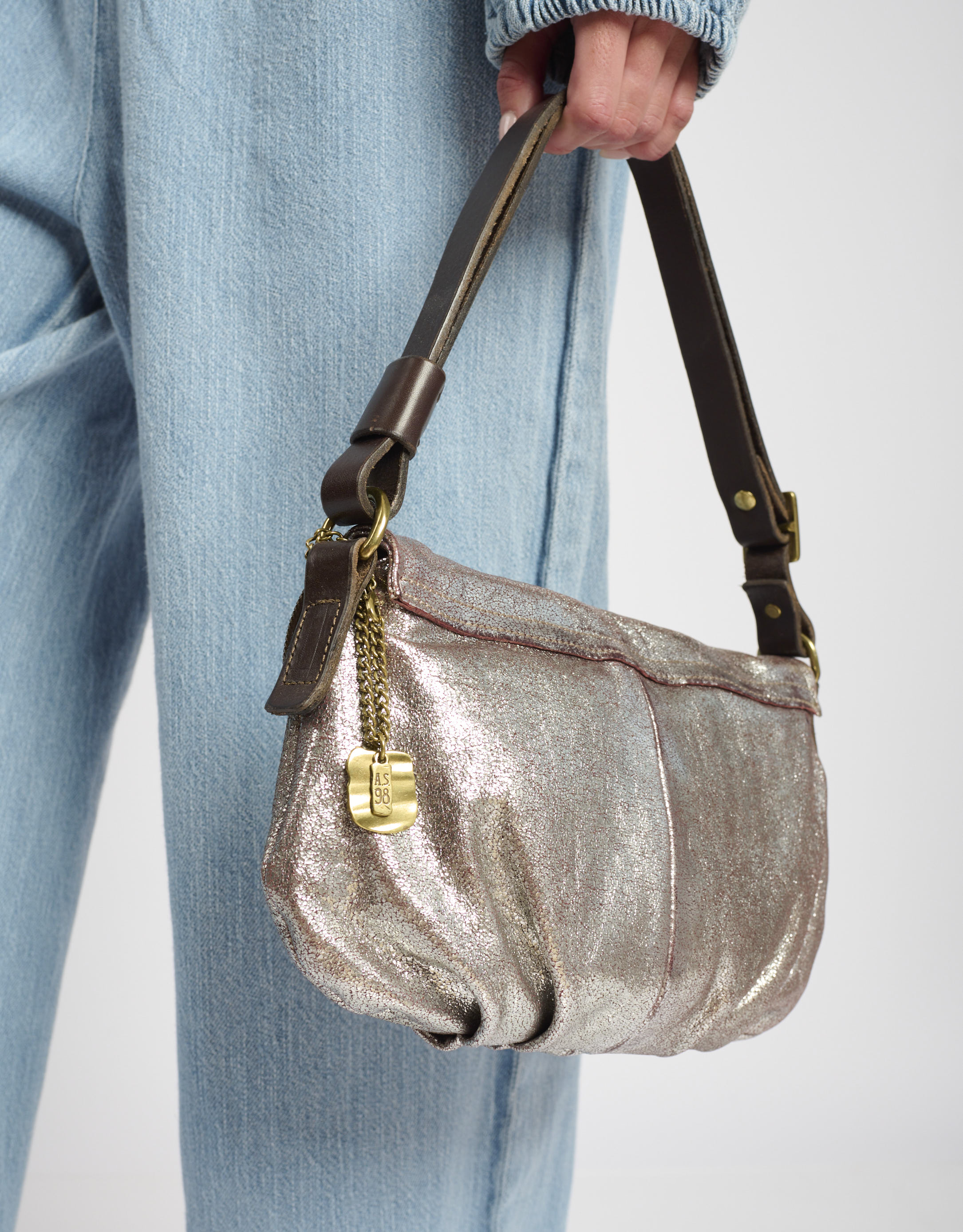 נעלי נשים - A.S. 98 - תיק צד קטן CARMINE - כסף2