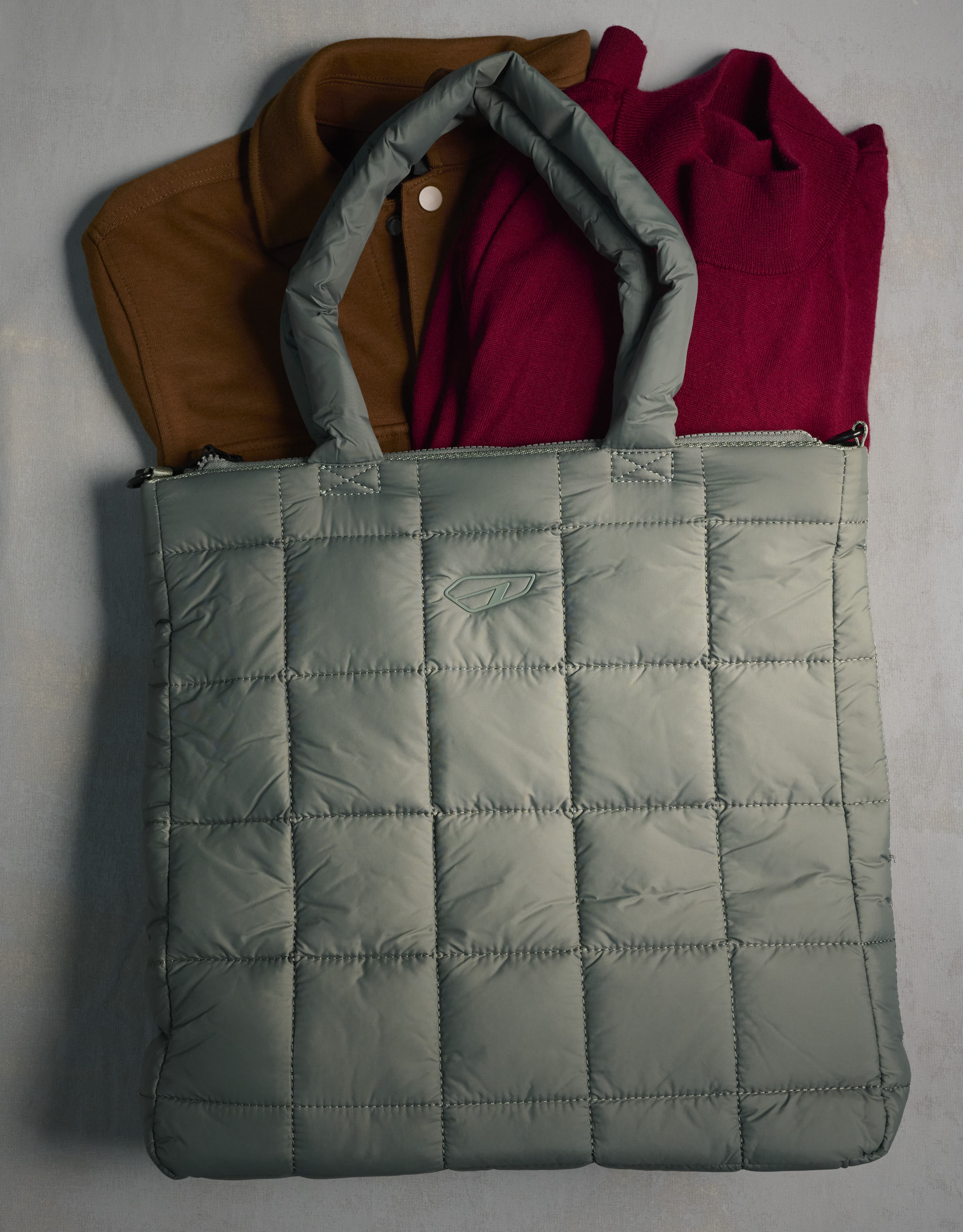 נעלי נשים - Arkk - תיק  PADDED SHOPPER - חאקי1