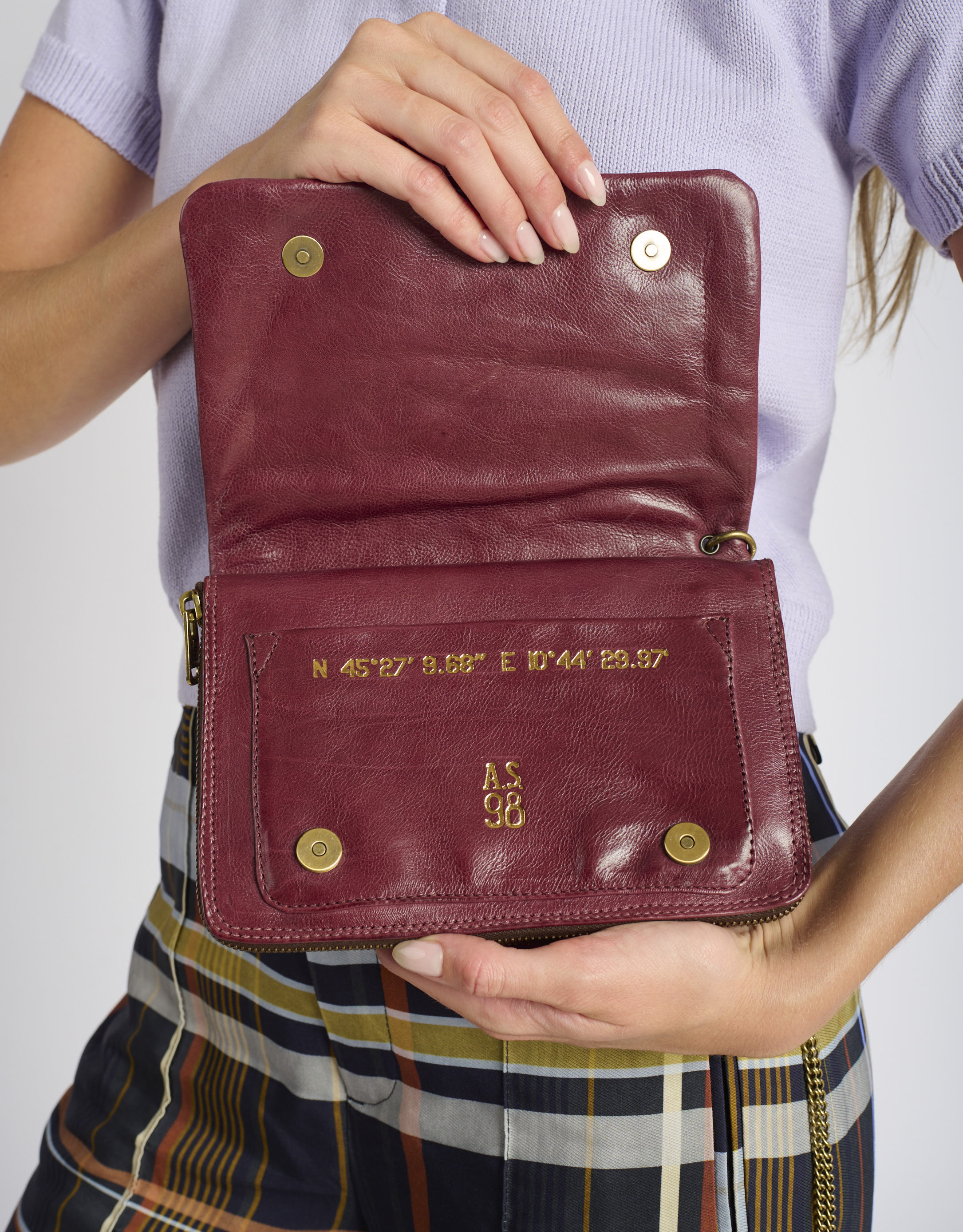 נעלי נשים - A.S. 98 - תיק קטן ELENA - בורדו2