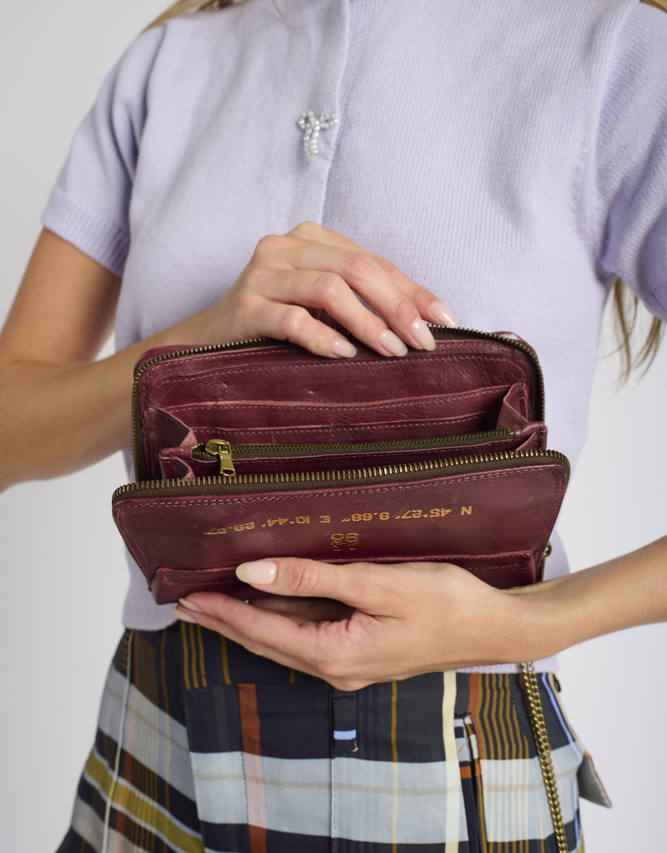 נעלי נשים - A.S. 98 - תיק קטן ELENA - בורדו4