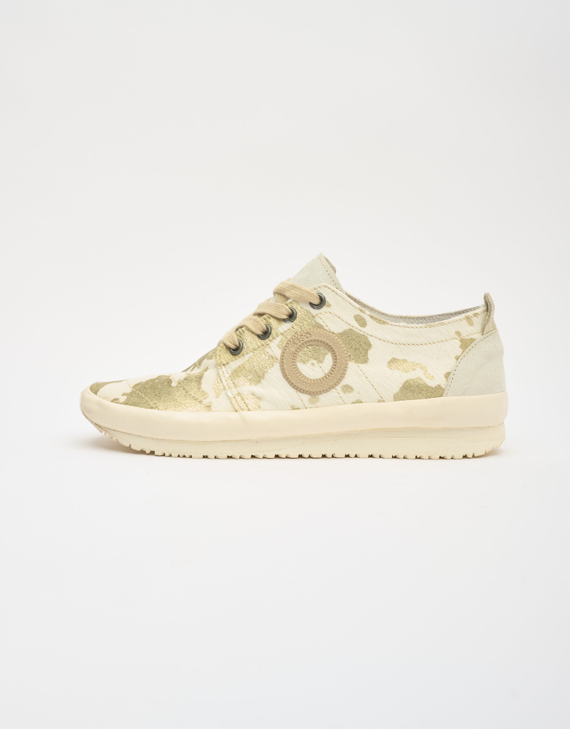 נעלי נשים - Aro - סניקרס עם הדפס JAQ - לבן   זהב3