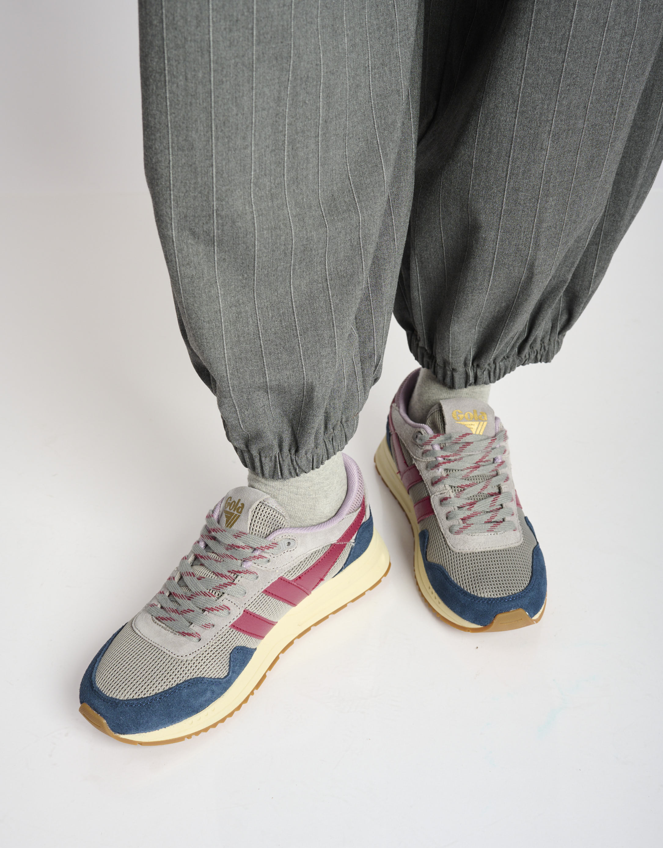 נעלי נשים - Gola - סניקרס DELTA - אפור   כחול2