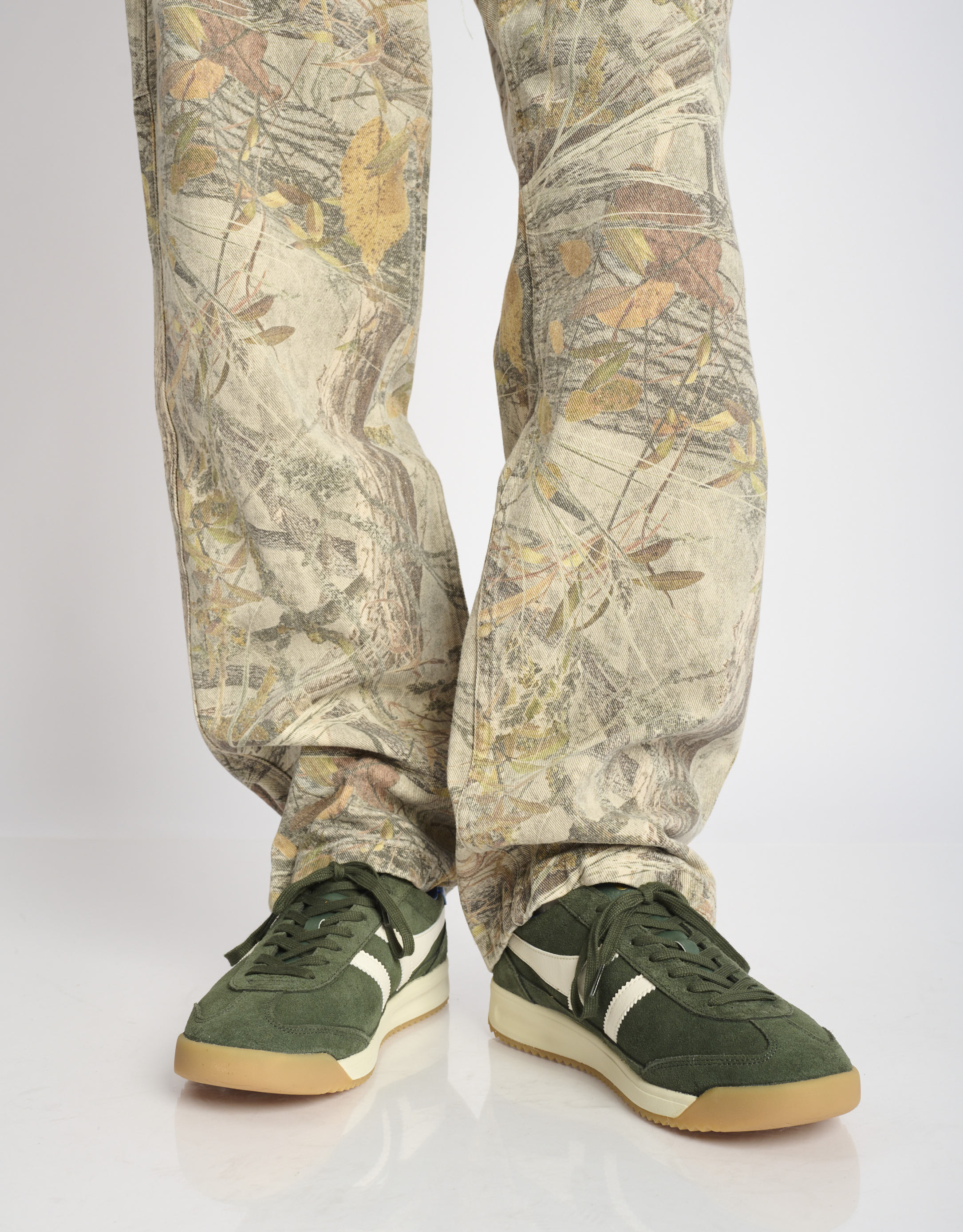 נעלי גברים - Gola - סניקרס זמש TORNADO 88 - ירוק3