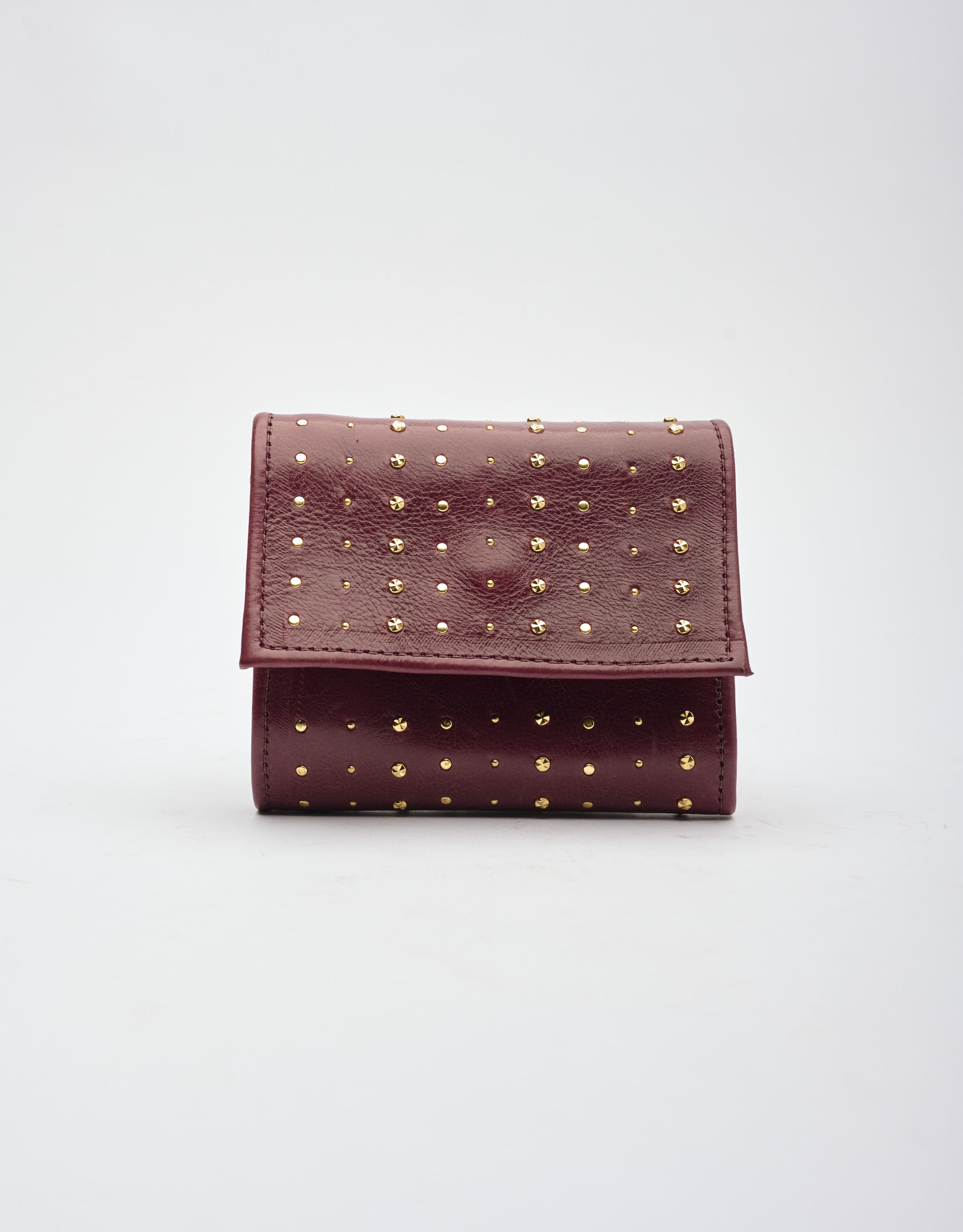 נעלי נשים - A.S. 98 - ארנק ניטים קטן - בורדו1