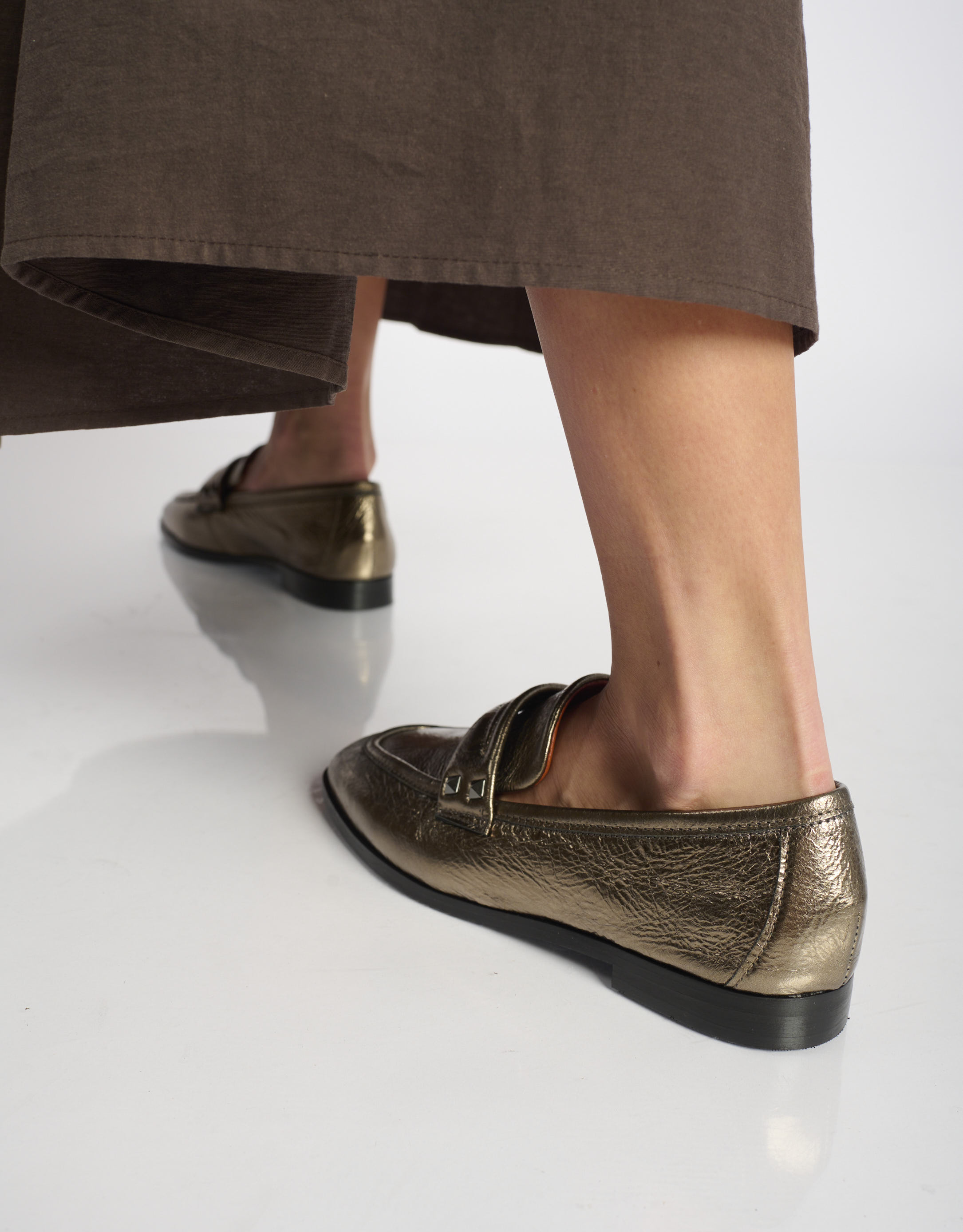 נעלי נשים - Mjus - נעלי מוקסין VOLTERRA - ברונזה2