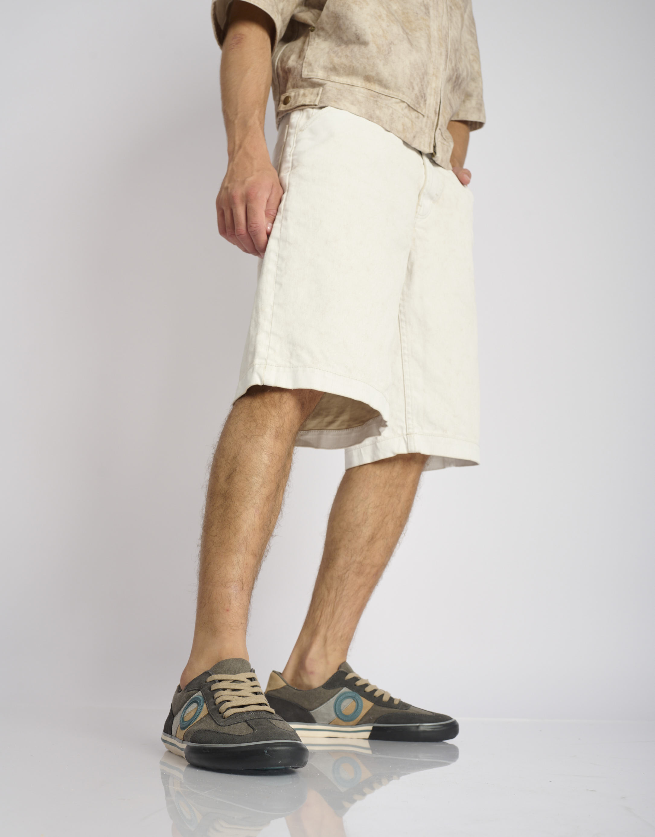 נעלי גברים - Aro - סניקרס POL - אפור כהה1