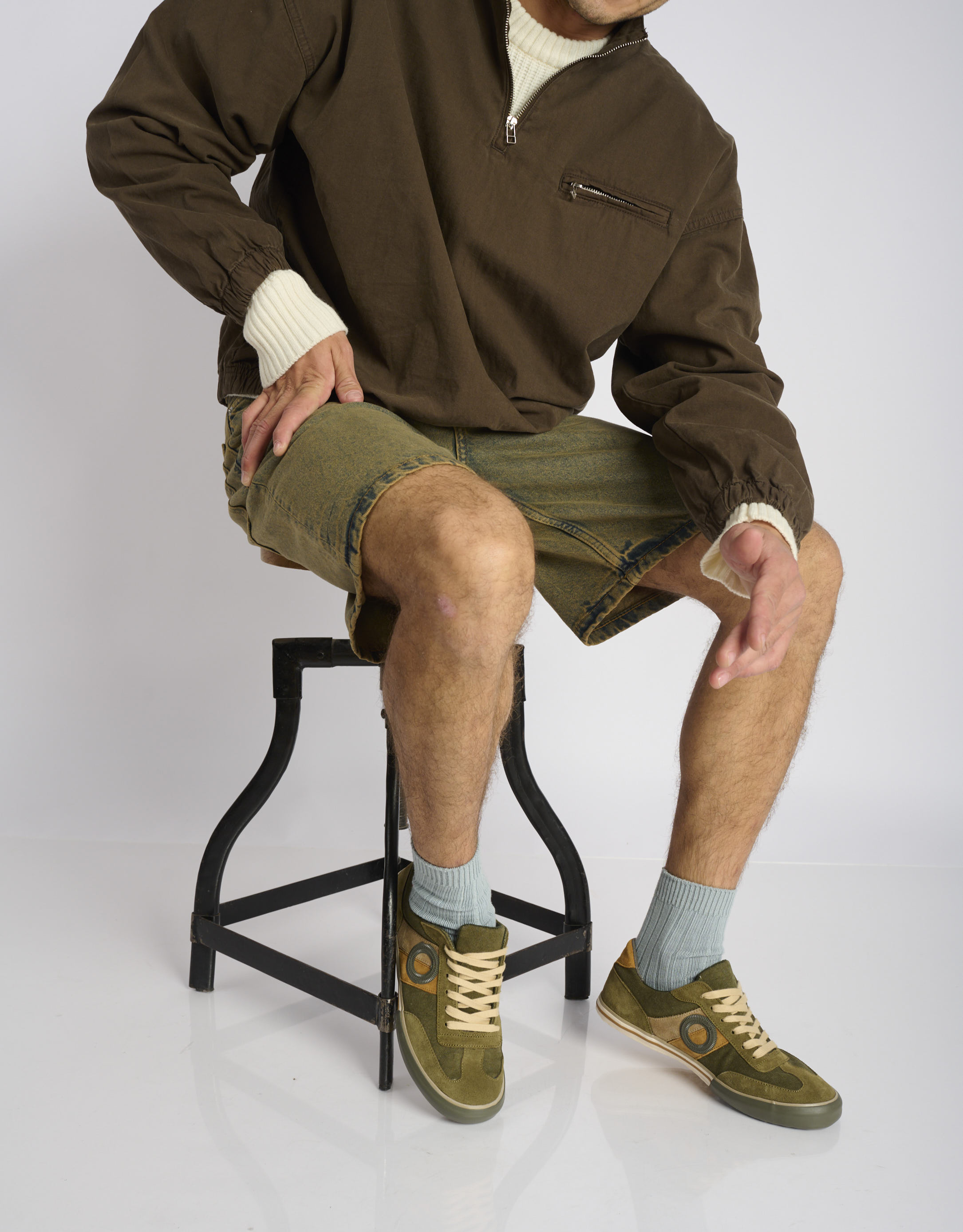 נעלי גברים - Aro - סניקרס POL - ירוק3